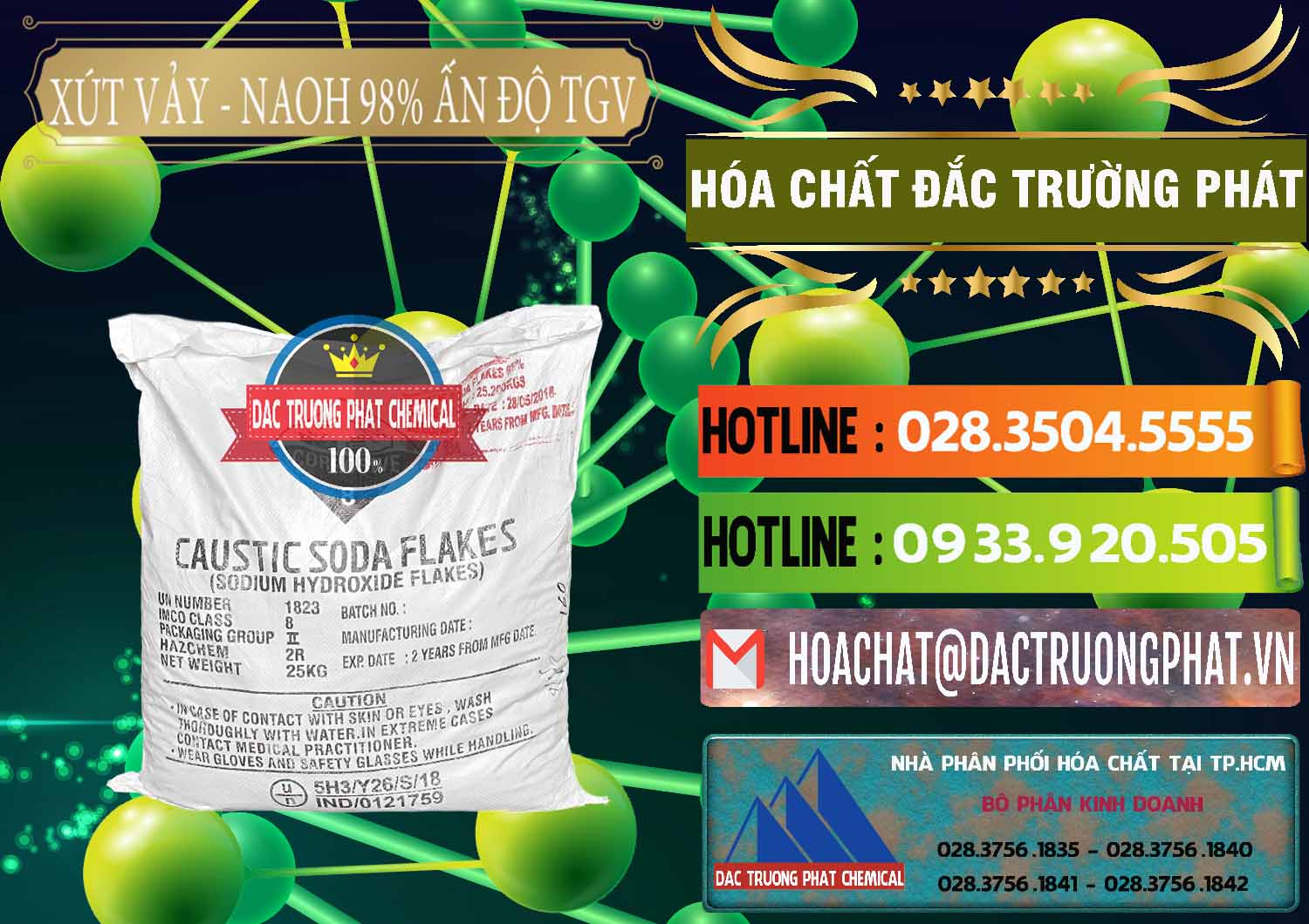 Cty bán | cung cấp hóa chất Hydroxide Sodium Dạng Rắn Khô _ Caustic Soda Flakes 98% TGV Ấn Độ India Nhà nhập khẩu và bán Xút Vảy - NaOH Vảy 98% TGV Ấn Độ India - 0169 - Chuyên cung cấp - phân phối hóa chất tại TP.HCM - cungcaphoachat.com.vn