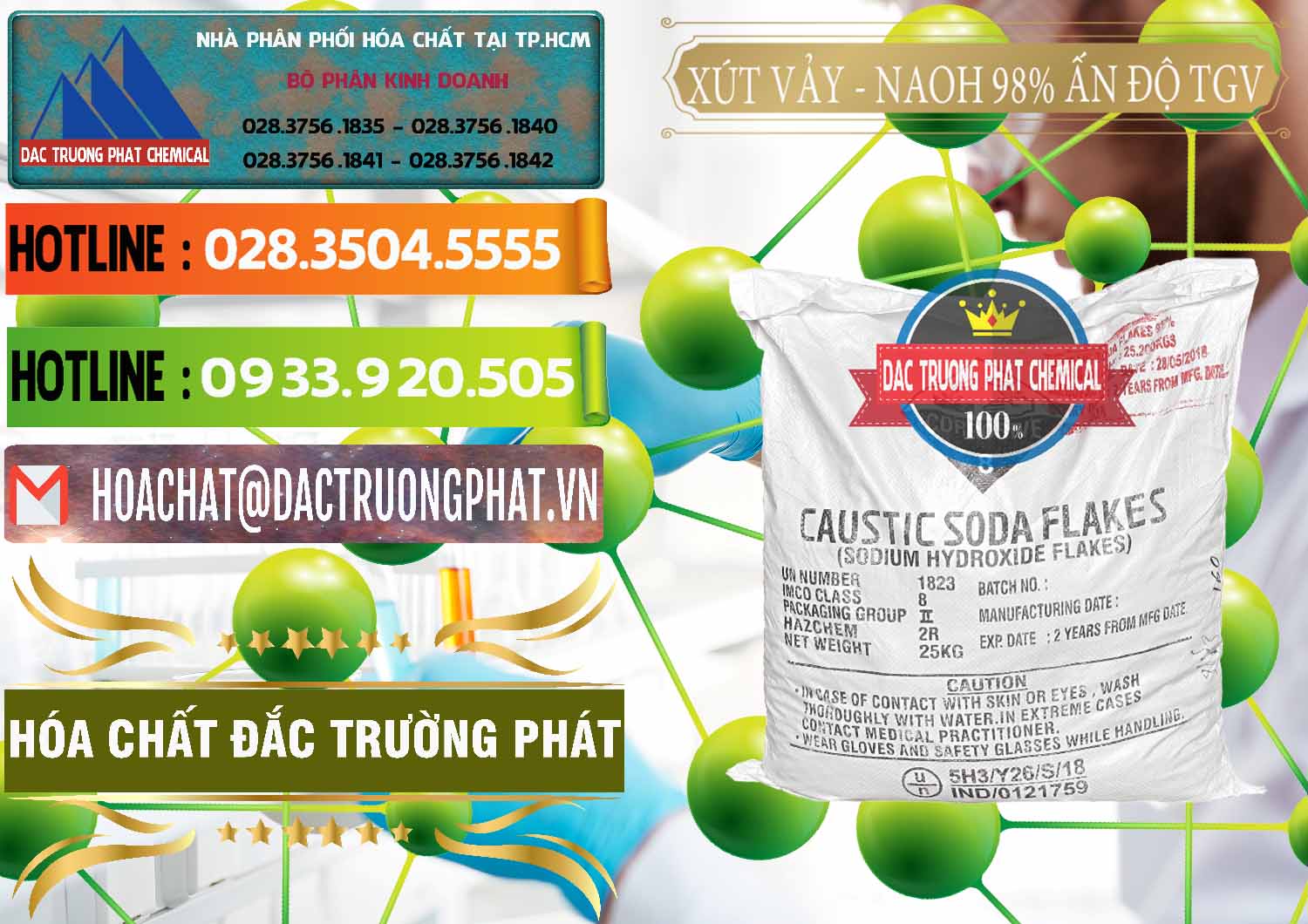 Cung cấp Œ bán hóa chất Caustic Soda Vảy Ø Natri Hydroxide Khô 98% TGV Ấn Độ India Nơi chuyên cung ứng - bán Xút Vảy - NaOH Vảy 98% TGV Ấn Độ India - 0169 - Nhà phân phối & bán hóa chất tại TP.HCM - cungcaphoachat.com.vn