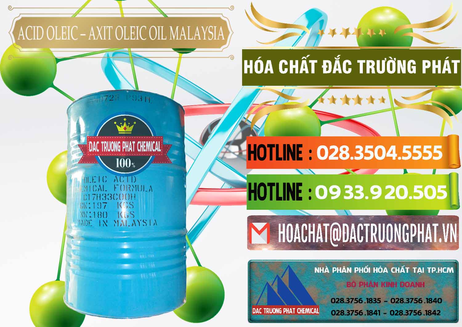 Chuyên bán & cung ứng Acid Oleic – Axit Oleic Oil Malaysia - 0013 - Cty chuyên phân phối và nhập khẩu hóa chất tại TP.HCM - cungcaphoachat.com.vn
