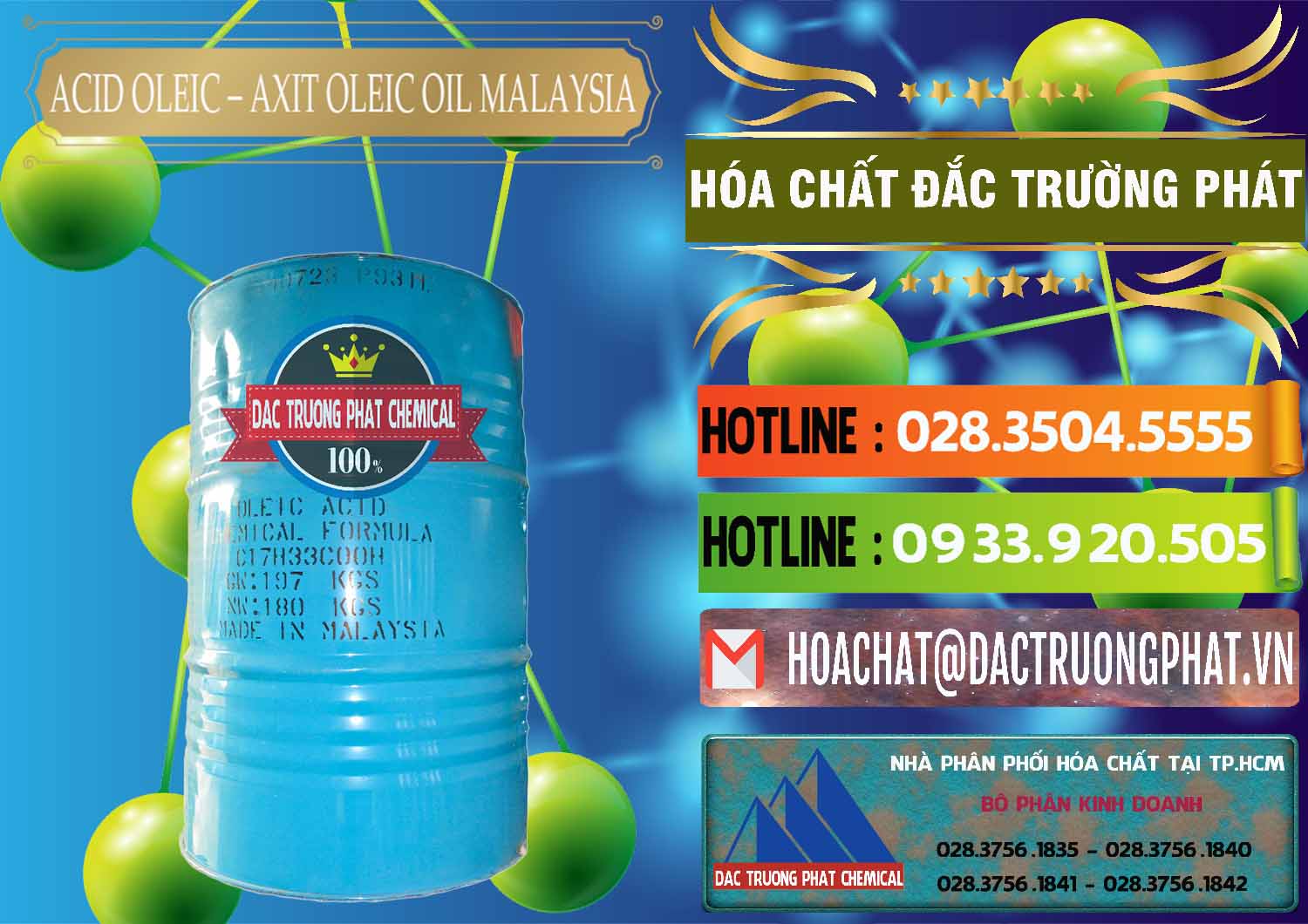 Đơn vị chuyên bán & cung cấp Acid Oleic – Axit Oleic Oil Malaysia - 0013 - Cty phân phối và kinh doanh hóa chất tại TP.HCM - cungcaphoachat.com.vn