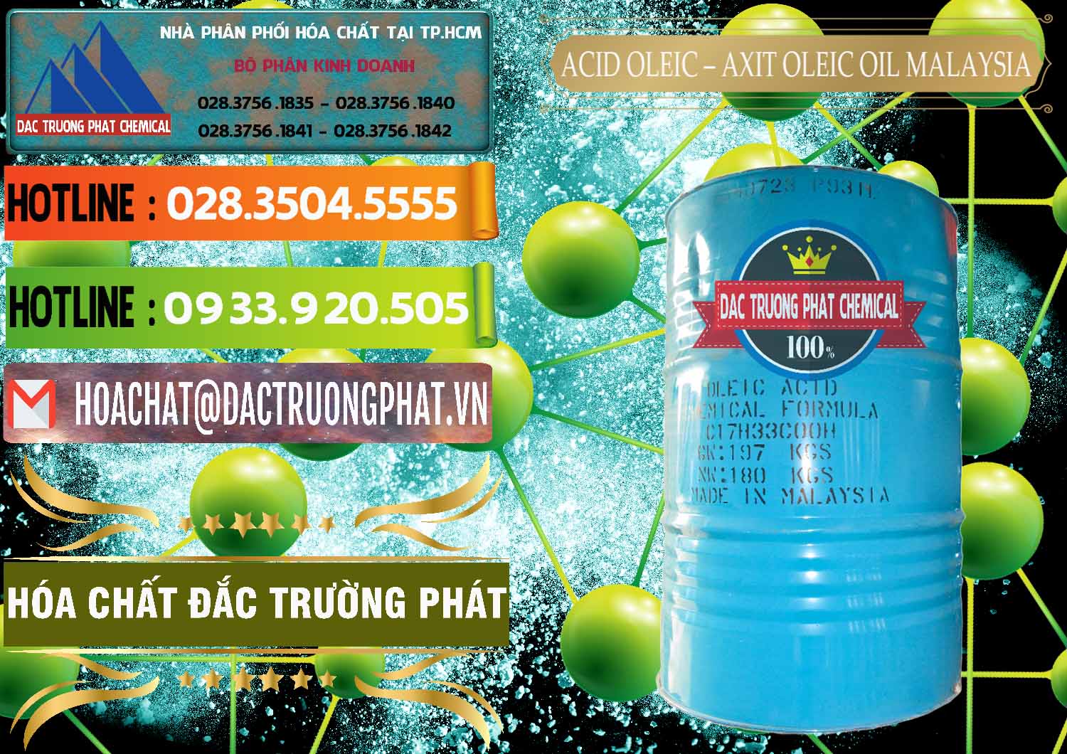 Đơn vị bán & phân phối Acid Oleic – Axit Oleic Oil Malaysia - 0013 - Cty nhập khẩu & cung cấp hóa chất tại TP.HCM - cungcaphoachat.com.vn