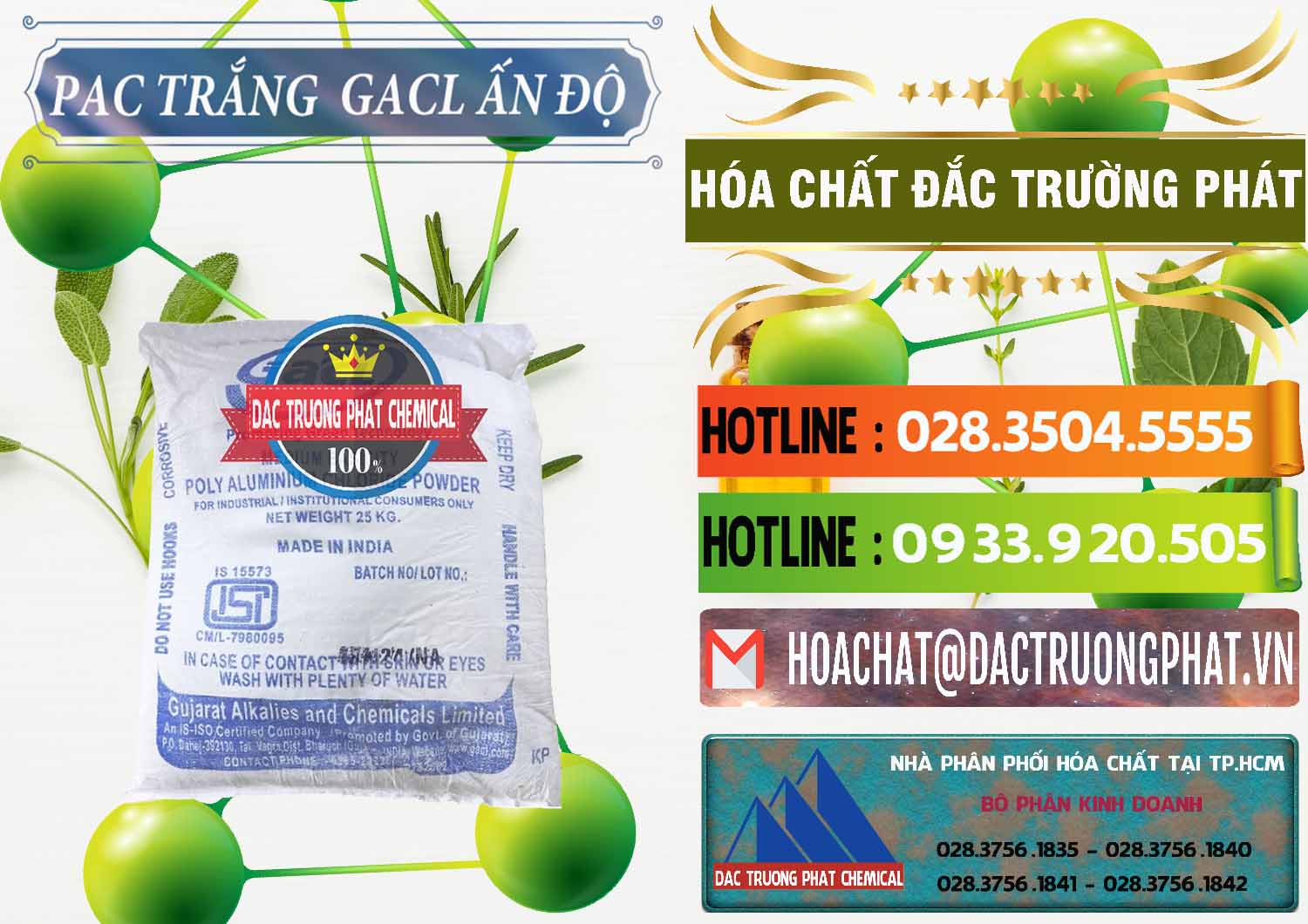 Nơi bán & cung cấp PAC - Polyaluminium Chloride Trắng GACL Ấn Độ India - 0266 - Cty bán và phân phối hóa chất tại TP.HCM - cungcaphoachat.com.vn