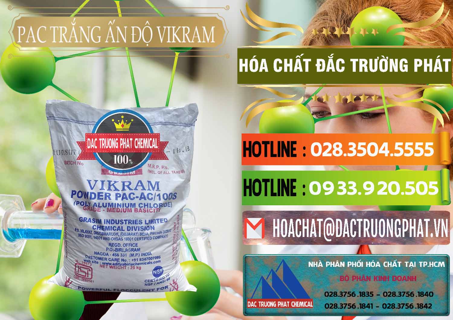 PAC - Polyaluminium Chloride Ấn Độ India Vikram Đơn vị chuyên nhập khẩu và bán PAC - Polyaluminium Chloride Ấn Độ India Vikram - 0120 - Kinh doanh - phân phối hóa chất tại TP.HCM - cungcaphoachat.com.vn