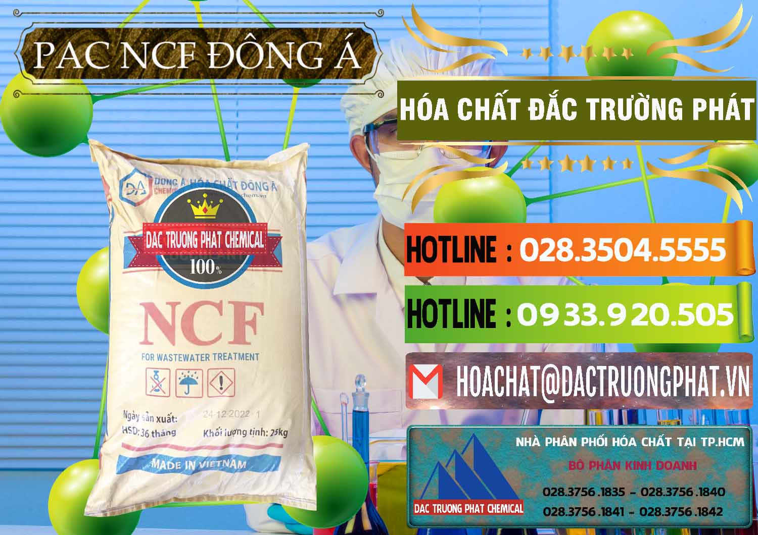 Nơi chuyên bán & cung ứng PAC - Polyaluminium Chloride Đông Á Việt Nam - 0408 - Chuyên cung cấp & kinh doanh hóa chất tại TP.HCM - cungcaphoachat.com.vn