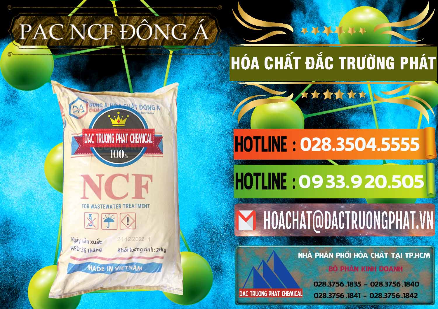 Cty phân phối ( cung ứng ) PAC - Polyaluminium Chloride Đông Á Việt Nam - 0408 - Chuyên phân phối ( kinh doanh ) hóa chất tại TP.HCM - cungcaphoachat.com.vn