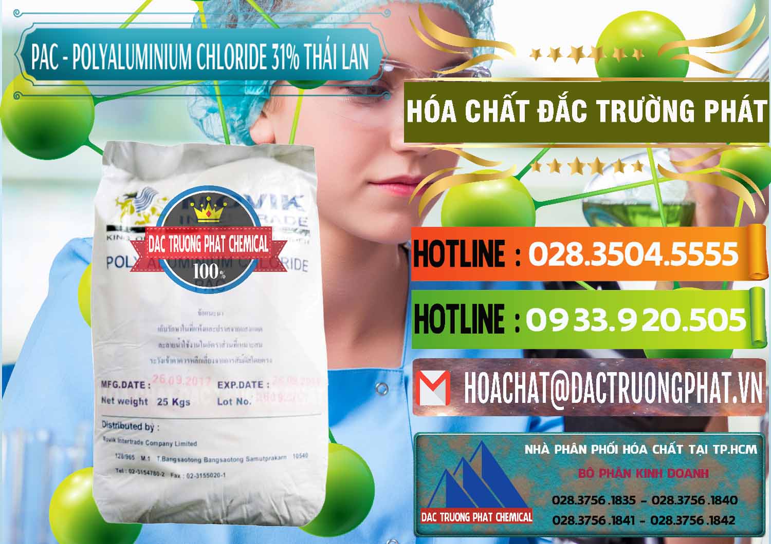 Đơn vị cung cấp ( bán ) PAC - Polyaluminium Chloride 31% Thái Lan Thailand - 0469 - Cty chuyên cung cấp ( kinh doanh ) hóa chất tại TP.HCM - cungcaphoachat.com.vn