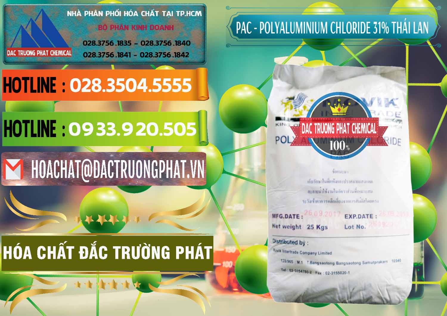 Chuyên nhập khẩu - bán PAC - Polyaluminium Chloride 31% Thái Lan Thailand - 0469 - Công ty cung cấp và bán hóa chất tại TP.HCM - cungcaphoachat.com.vn
