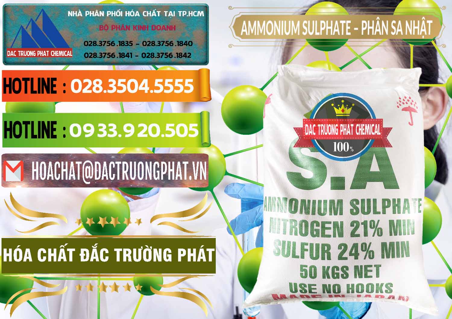 Nơi phân phối và bán Ammonium Sulphate – Phân Sa Nhật Japan - 0023 - Cty chuyên kinh doanh ( cung cấp ) hóa chất tại TP.HCM - cungcaphoachat.com.vn