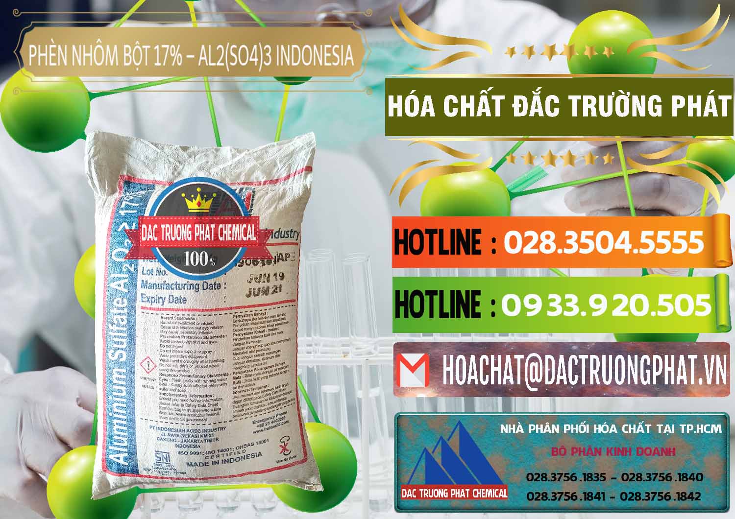 Công ty bán và cung ứng Phèn Nhôm Bột - Al2(SO4)3 17% bao 25kg Indonesia - 0114 - Cty kinh doanh ( phân phối ) hóa chất tại TP.HCM - cungcaphoachat.com.vn
