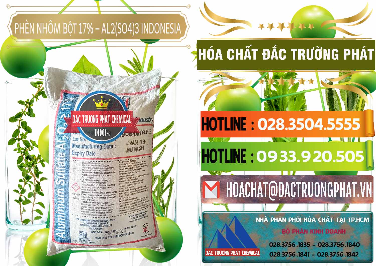 Nơi chuyên nhập khẩu và bán Phèn Nhôm Bột - Al2(SO4)3 17% bao 25kg Indonesia - 0114 - Công ty cung cấp và phân phối hóa chất tại TP.HCM - cungcaphoachat.com.vn
