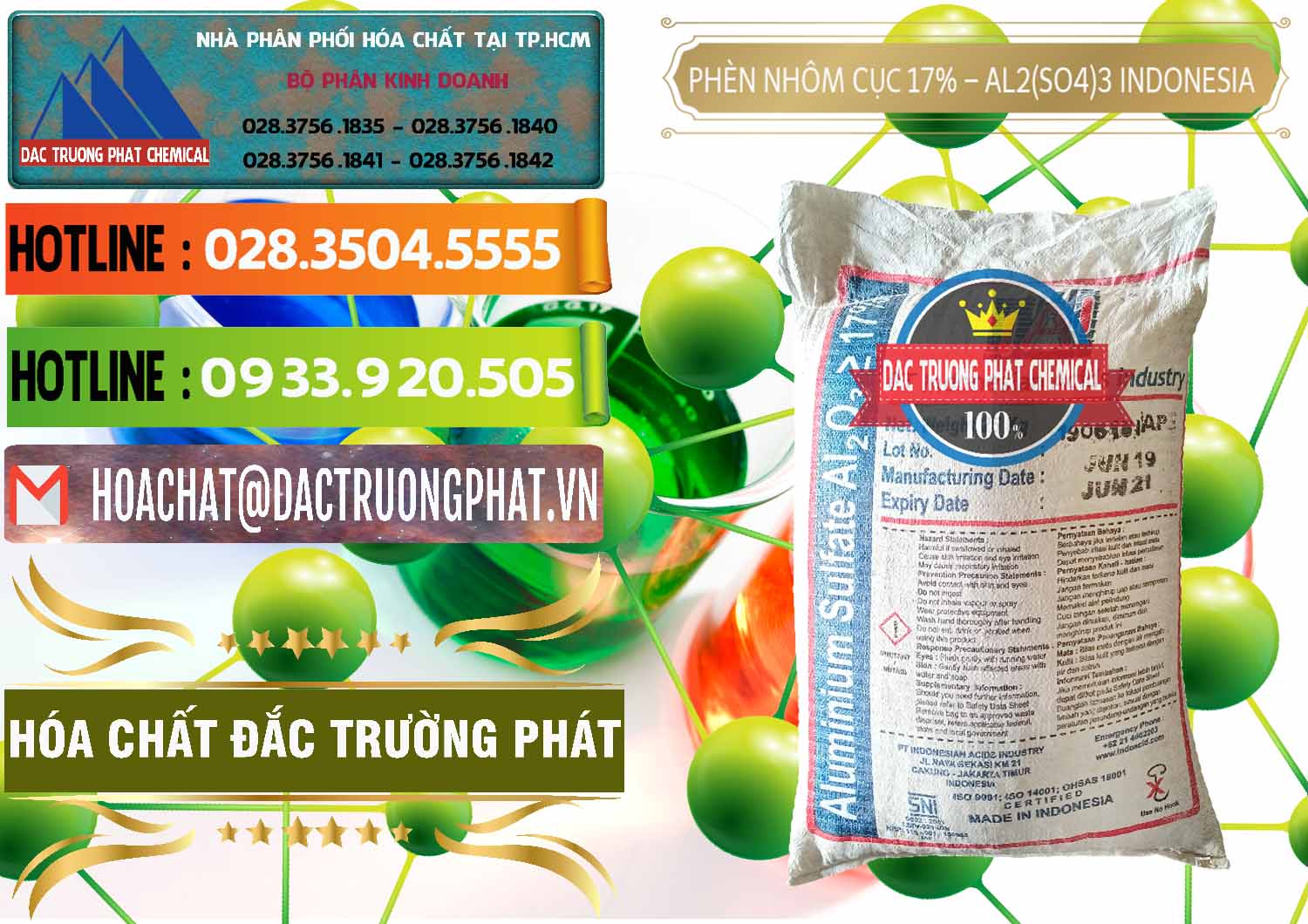 Cty phân phối và bán Phèn Nhôm Cục - Al2(SO4)3 17% bao 25kg Indonesia - 0115 - Công ty chuyên nhập khẩu và phân phối hóa chất tại TP.HCM - cungcaphoachat.com.vn