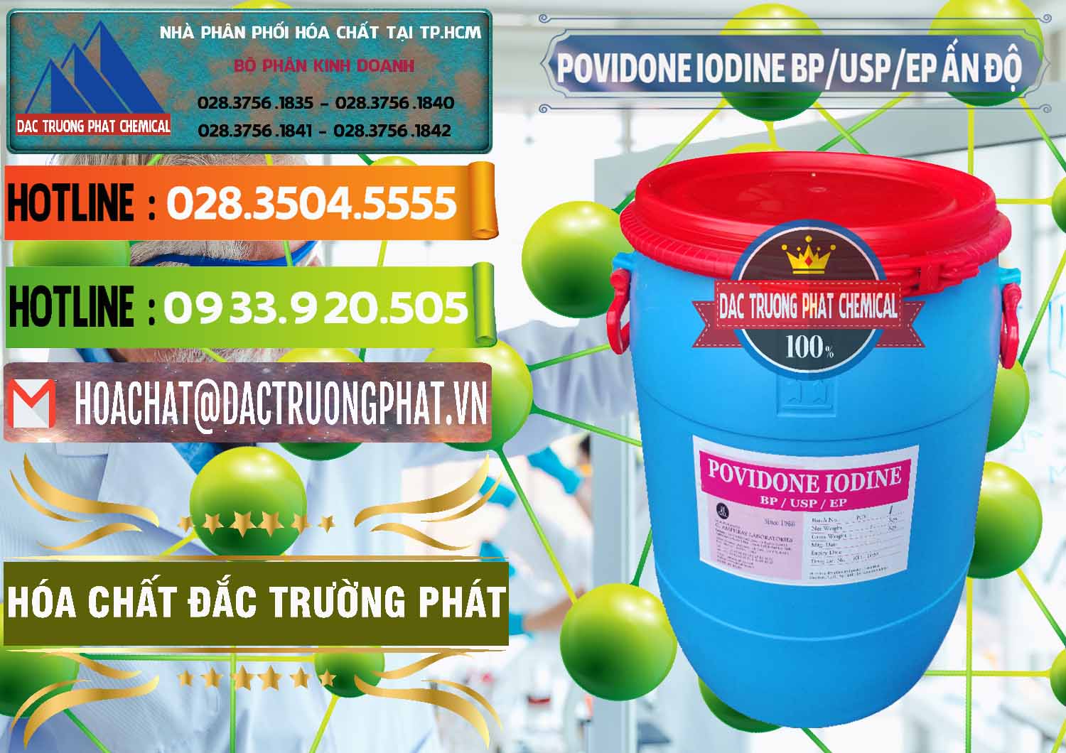 Công ty chuyên cung cấp ( bán ) Povidone Iodine BP USP EP Ấn Độ India - 0318 - Phân phối ( cung cấp ) hóa chất tại TP.HCM - cungcaphoachat.com.vn