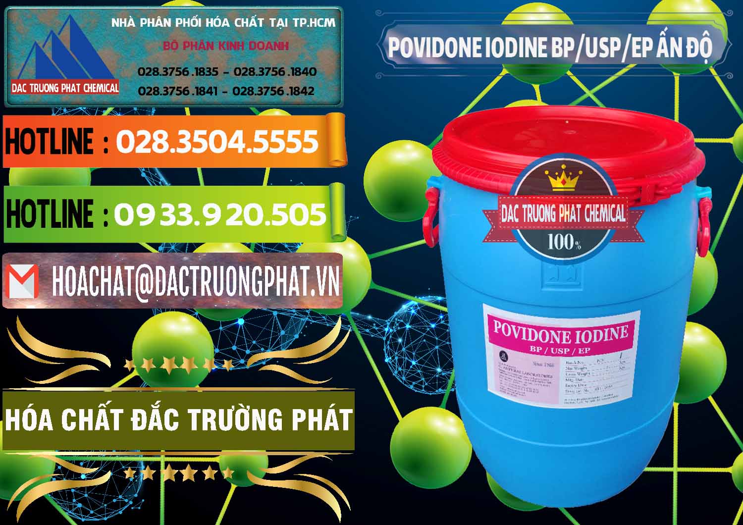 Nơi chuyên cung cấp - bán Povidone Iodine BP USP EP Ấn Độ India - 0318 - Công ty bán - cung cấp hóa chất tại TP.HCM - cungcaphoachat.com.vn