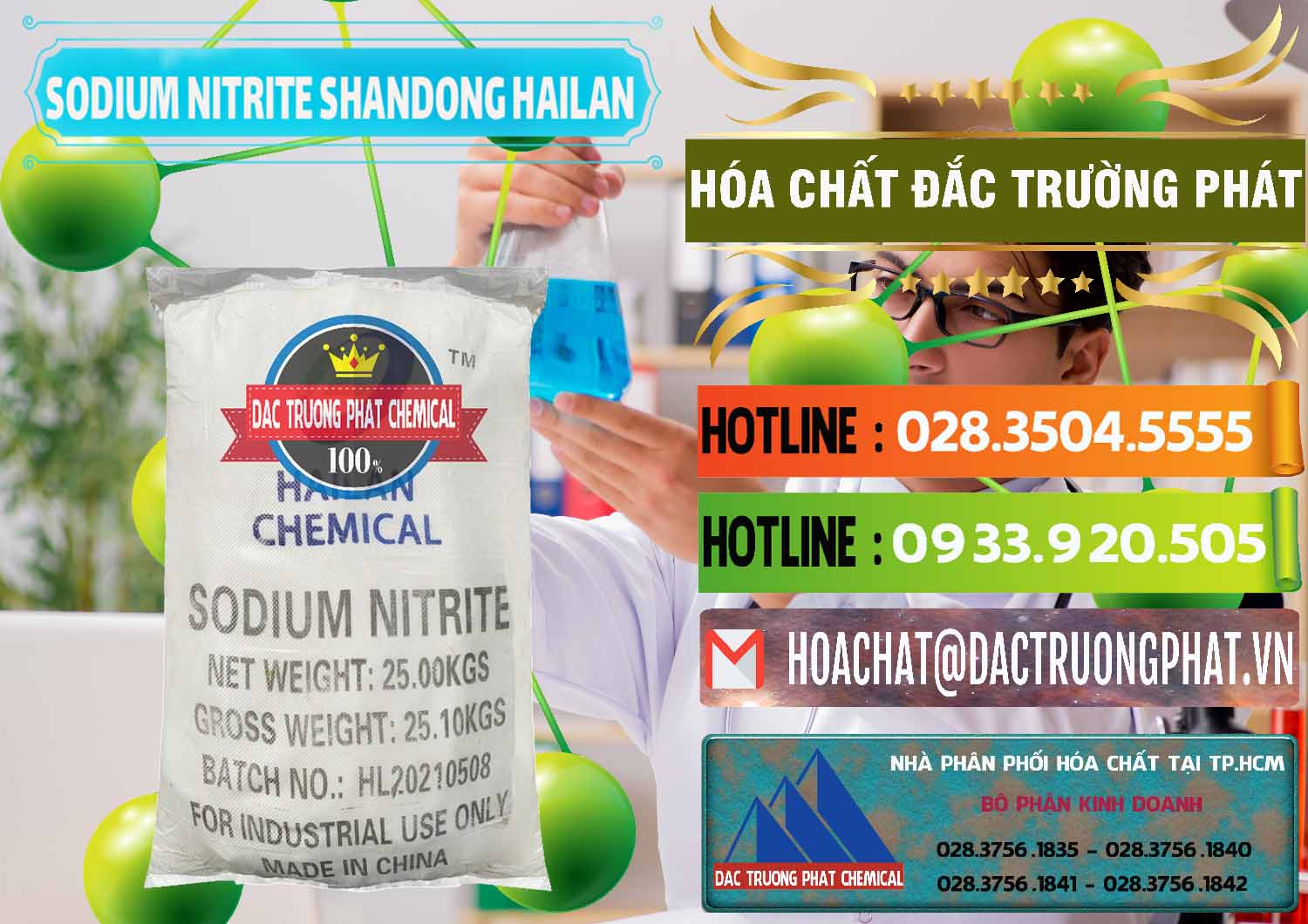 Chuyên bán và cung cấp Sodium Nitrite - NANO2 99.3% Shandong Hailan Trung Quốc China - 0284 - Đơn vị phân phối và bán hóa chất tại TP.HCM - cungcaphoachat.com.vn
