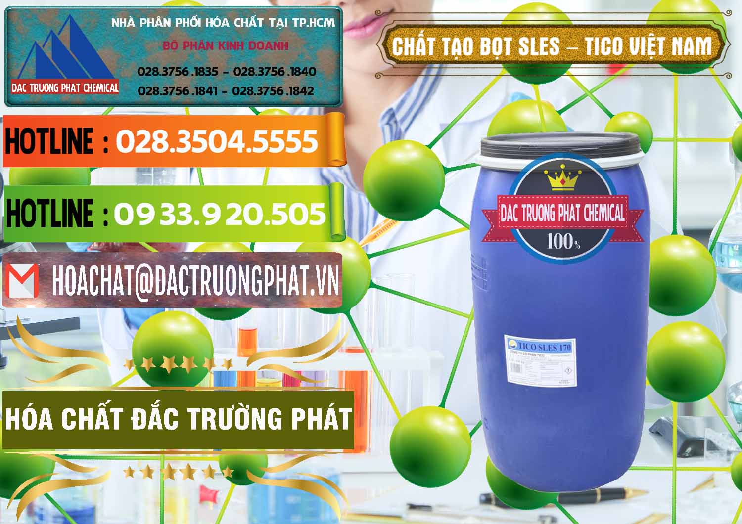Đơn vị phân phối và cung cấp Chất Tạo Bọt Sles - Sodium Lauryl Ether Sulphate Tico Việt Nam - 0304 - Đơn vị chuyên cung ứng và bán hóa chất tại TP.HCM - cungcaphoachat.com.vn