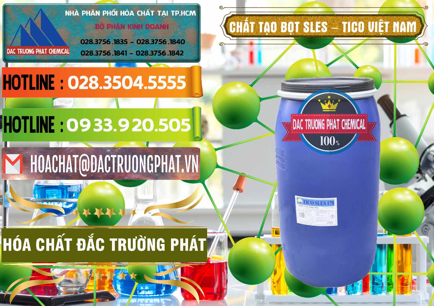 Cung cấp & phân phối Chất Tạo Bọt Sles - Sodium Lauryl Ether Sulphate Tico Việt Nam - 0304 - Đơn vị phân phối - bán hóa chất tại TP.HCM - cungcaphoachat.com.vn