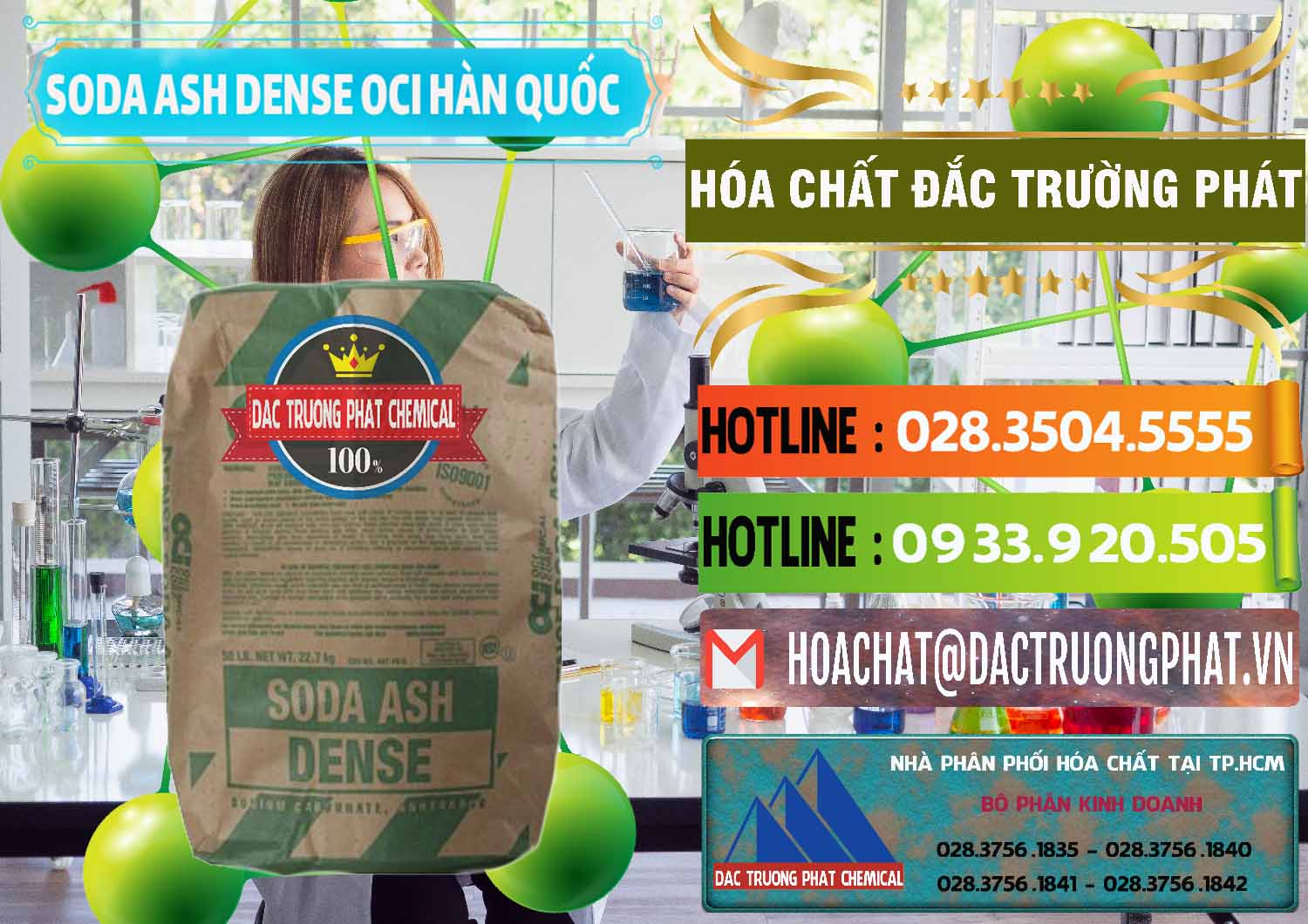 Nhập khẩu và bán Soda Ash Dense - NA2CO3 OCI Hàn Quốc Korea - 0338 - Đơn vị nhập khẩu _ cung cấp hóa chất tại TP.HCM - cungcaphoachat.com.vn