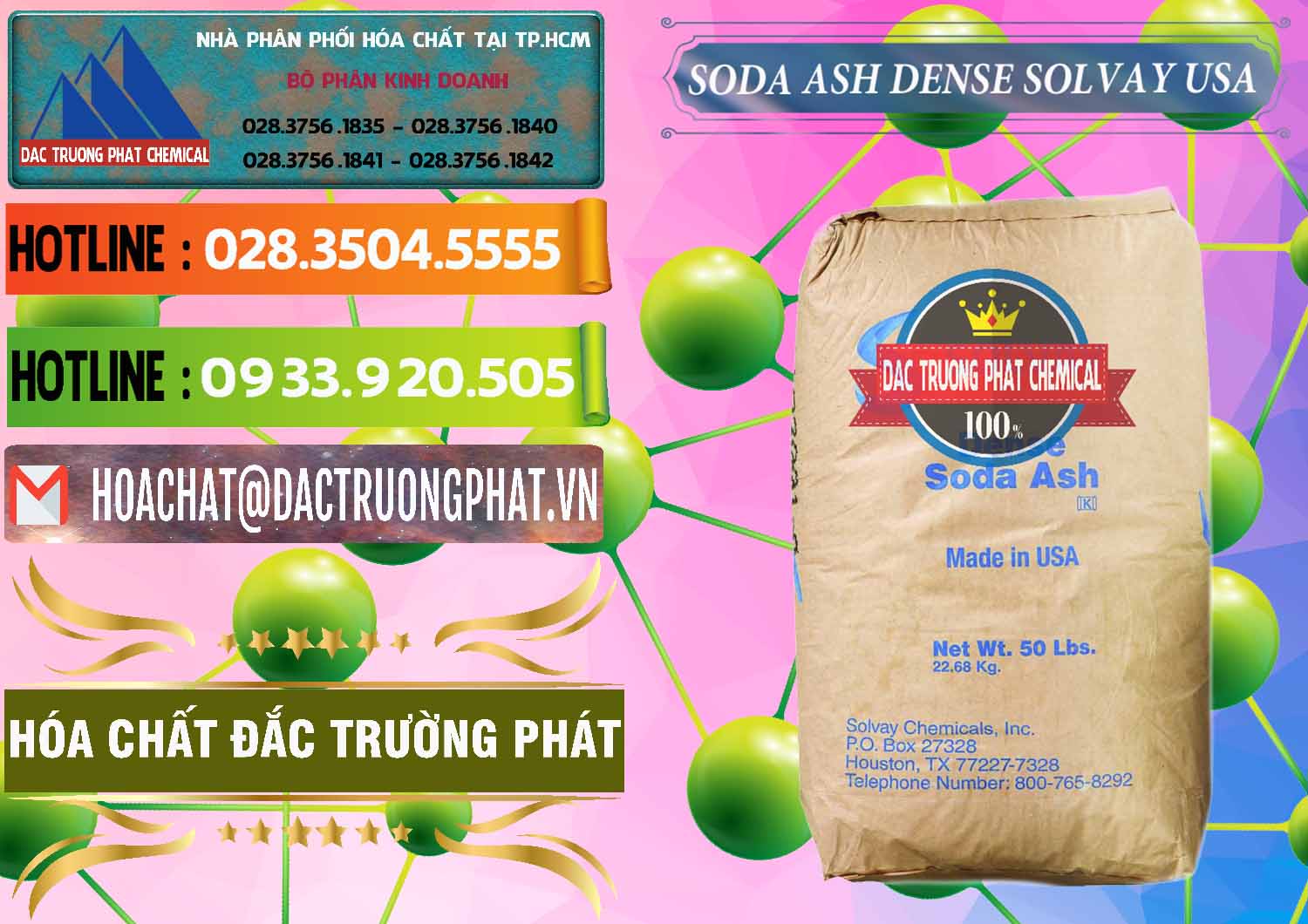 Nơi chuyên bán & phân phối Soda Ash Dense - NA2CO3 Solvay Mỹ USA - 0337 - Chuyên cung cấp - bán hóa chất tại TP.HCM - cungcaphoachat.com.vn