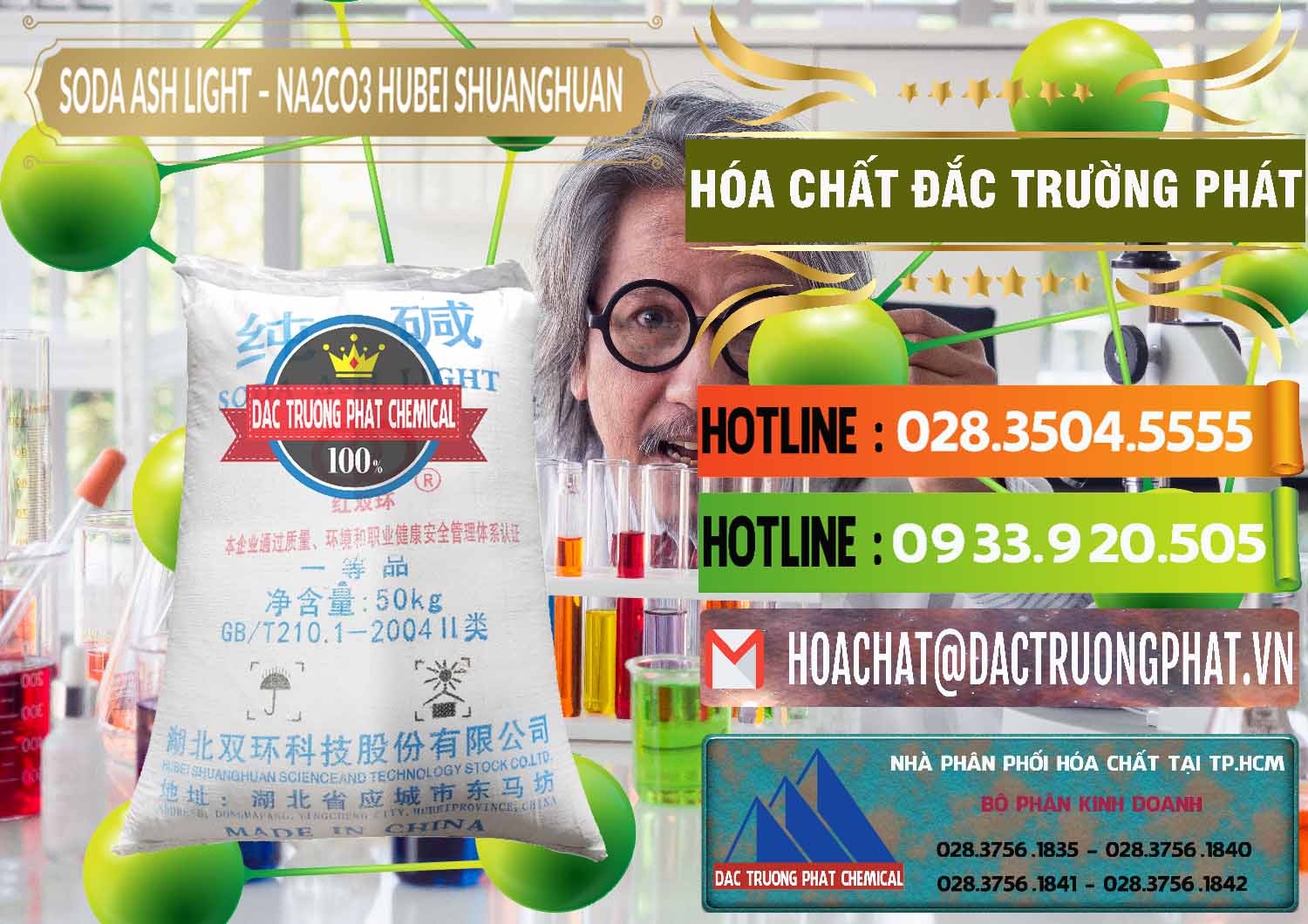 Cty chuyên kinh doanh & bán Soda Ash Light - NA2CO3 2 Vòng Tròn Hubei Shuanghuan Trung Quốc China - 0130 - Nhập khẩu & phân phối hóa chất tại TP.HCM - cungcaphoachat.com.vn