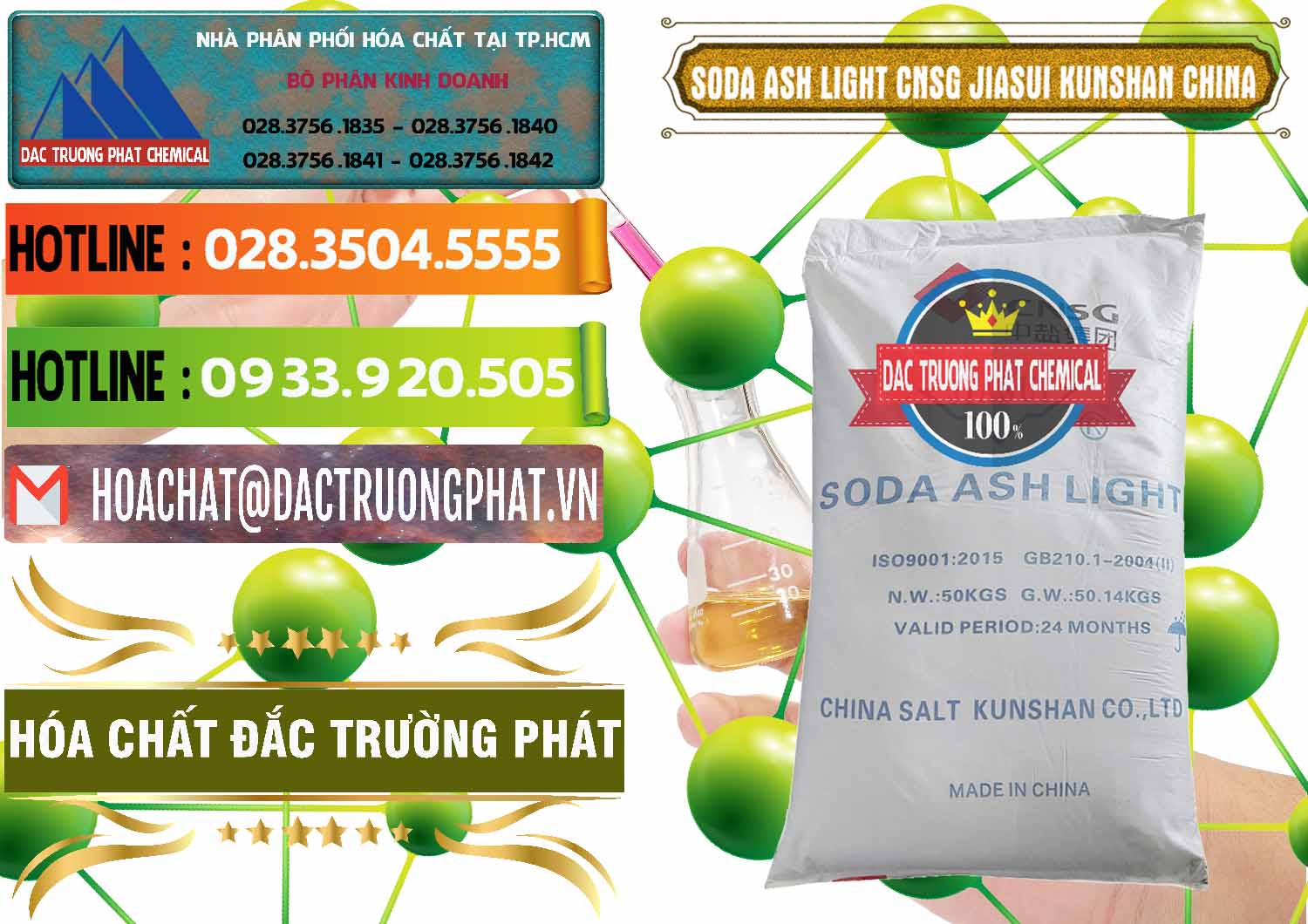 Đơn vị chuyên bán ( phân phối ) Soda Ash Light - NA2CO3 99.2% CNSG Jiasui Kunshan Trung Quốc China - 0252 - Chuyên kinh doanh ( cung cấp ) hóa chất tại TP.HCM - cungcaphoachat.com.vn