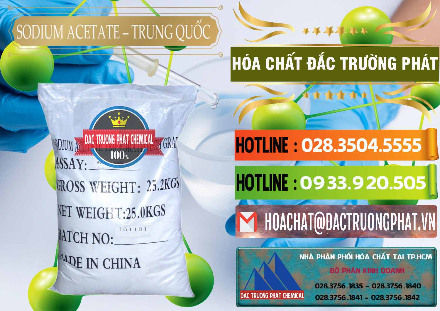 Nơi kinh doanh _ bán Sodium Acetate - Natri Acetate Trung Quốc China - 0134 - Phân phối ( kinh doanh ) hóa chất tại TP.HCM - cungcaphoachat.com.vn
