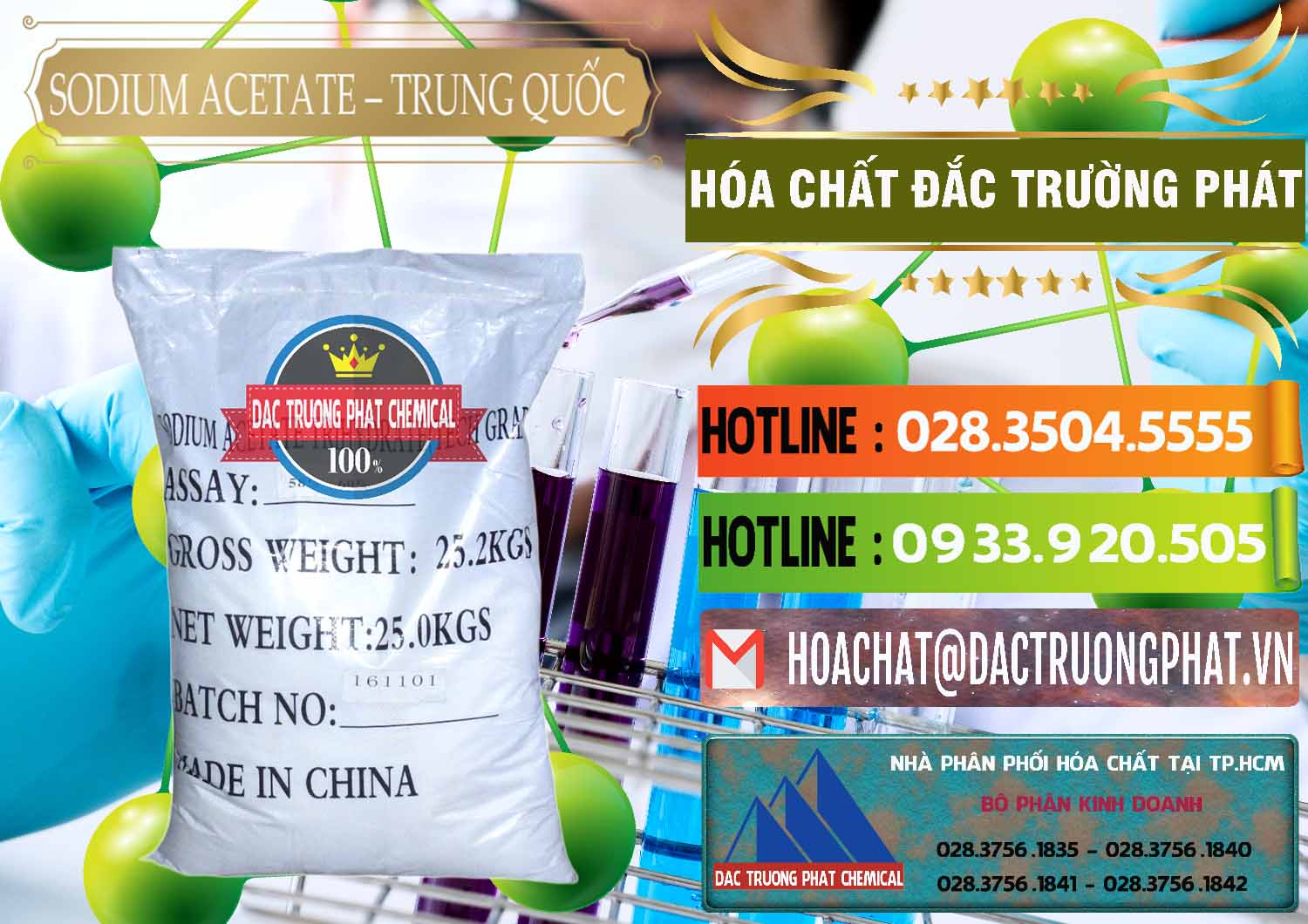 Nơi bán _ cung cấp Sodium Acetate - Natri Acetate Trung Quốc China - 0134 - Phân phối & cung ứng hóa chất tại TP.HCM - cungcaphoachat.com.vn