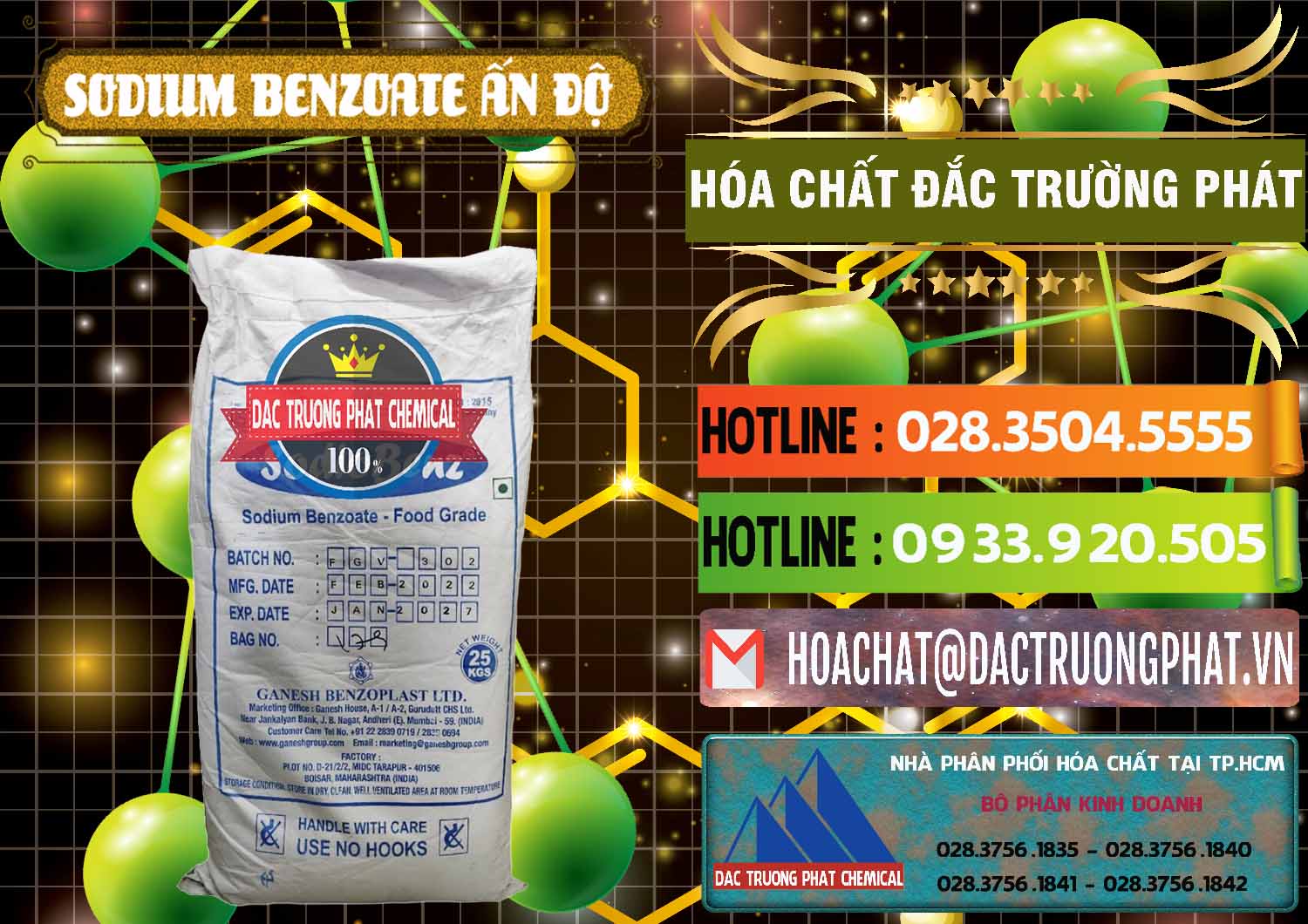 Nơi cung ứng ( bán ) Sodium Benzoate - Mốc Bột Ấn Độ India - 0361 - Đơn vị chuyên nhập khẩu & phân phối hóa chất tại TP.HCM - cungcaphoachat.com.vn