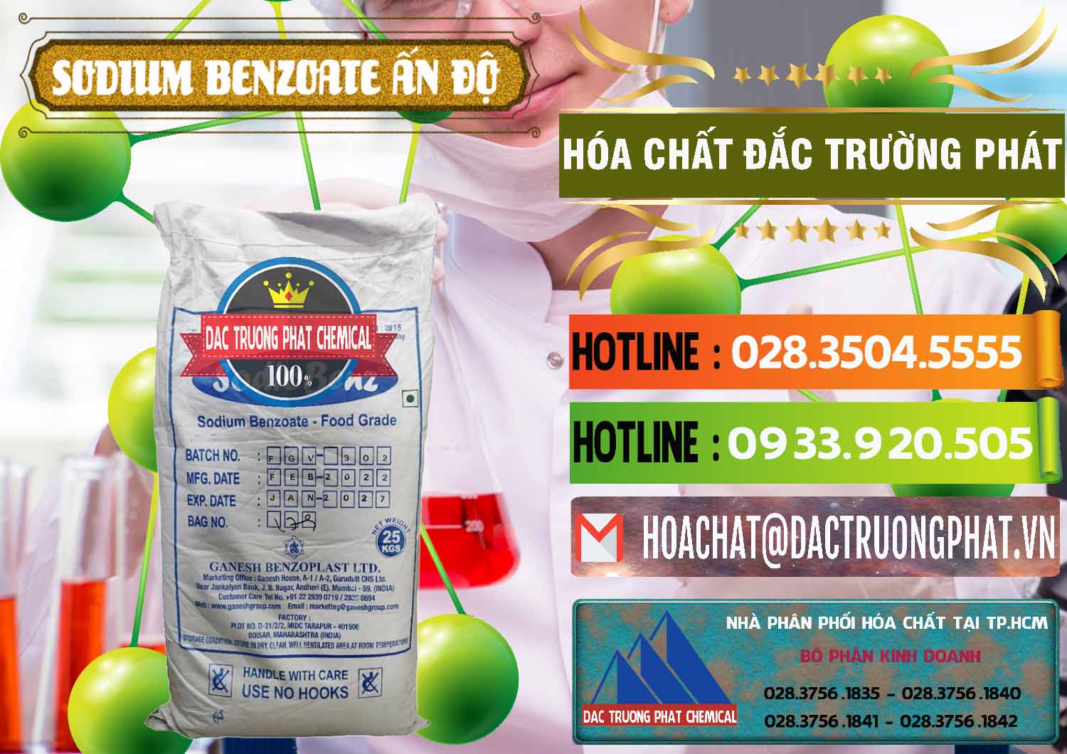 Kinh doanh và bán Sodium Benzoate - Mốc Bột Ấn Độ India - 0361 - Đơn vị chuyên kinh doanh và phân phối hóa chất tại TP.HCM - cungcaphoachat.com.vn