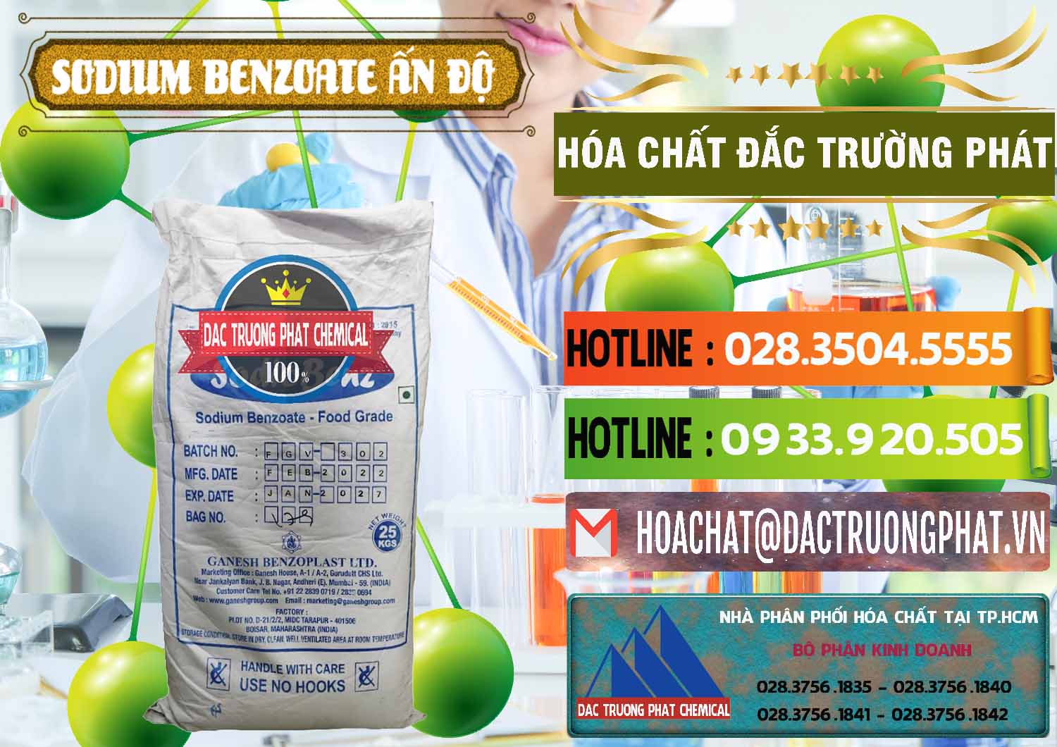 Cty chuyên kinh doanh và bán Sodium Benzoate - Mốc Bột Ấn Độ India - 0361 - Bán & cung cấp hóa chất tại TP.HCM - cungcaphoachat.com.vn