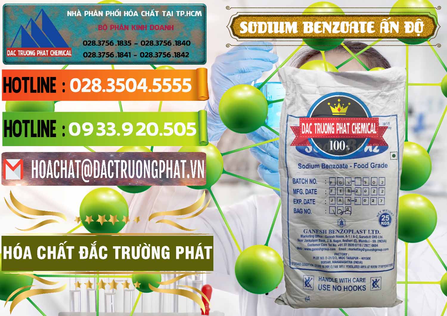 Nơi bán ( cung cấp ) Sodium Benzoate - Mốc Bột Ấn Độ India - 0361 - Nhà nhập khẩu & phân phối hóa chất tại TP.HCM - cungcaphoachat.com.vn