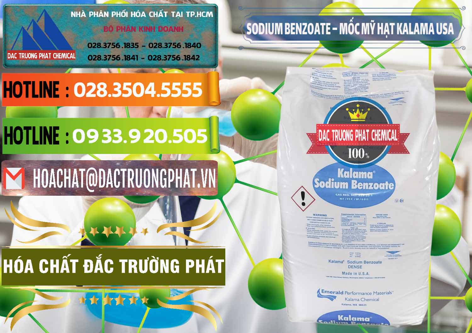 Nhập khẩu & bán Sodium Benzoate - Mốc Hạt Kalama Food Grade Mỹ Usa - 0137 - Cty chuyên kinh doanh ( cung cấp ) hóa chất tại TP.HCM - cungcaphoachat.com.vn