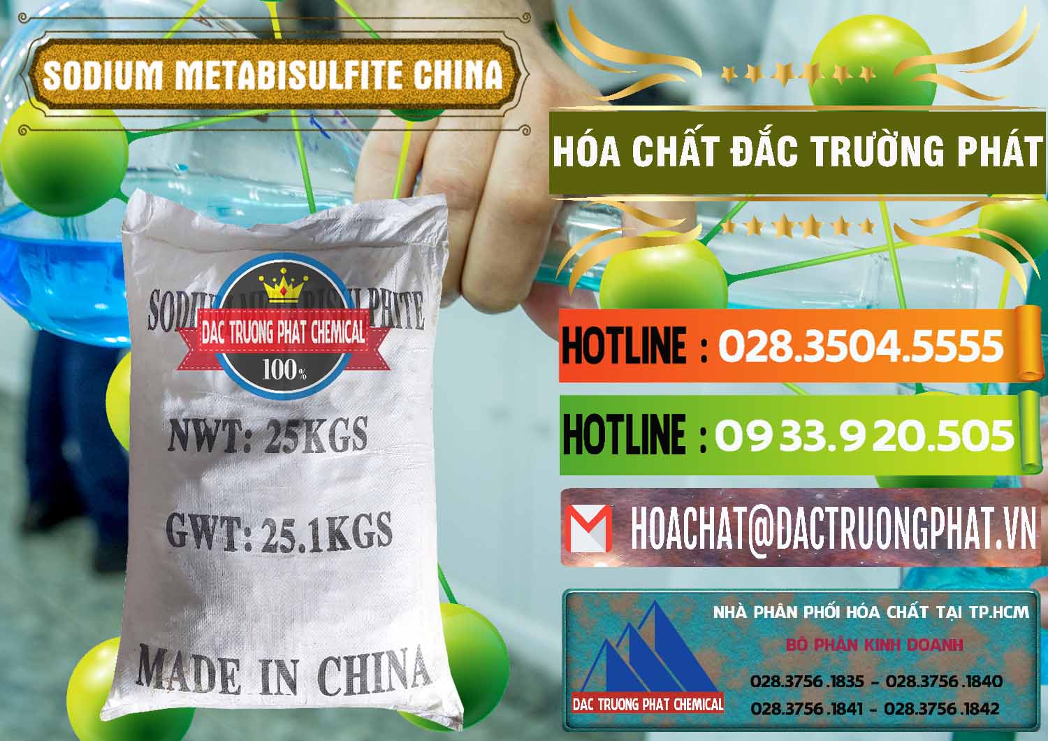 Nơi chuyên bán và cung ứng Sodium Metabisulfite - NA2S2O5 Trung Quốc China - 0484 - Cty chuyên phân phối _ kinh doanh hóa chất tại TP.HCM - cungcaphoachat.com.vn