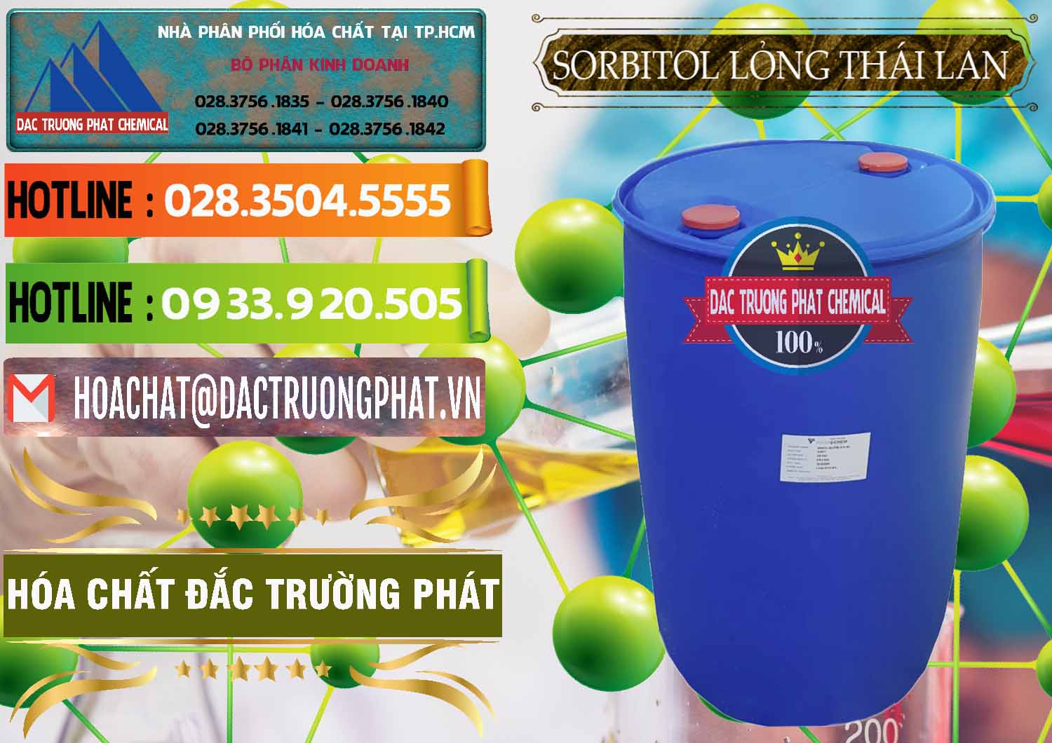 Công ty chuyên bán và phân phối Sorbitol - C6H14O6 Lỏng 70% Food Grade Thái Lan Thailand - 0341 - Chuyên phân phối _ bán hóa chất tại TP.HCM - cungcaphoachat.com.vn
