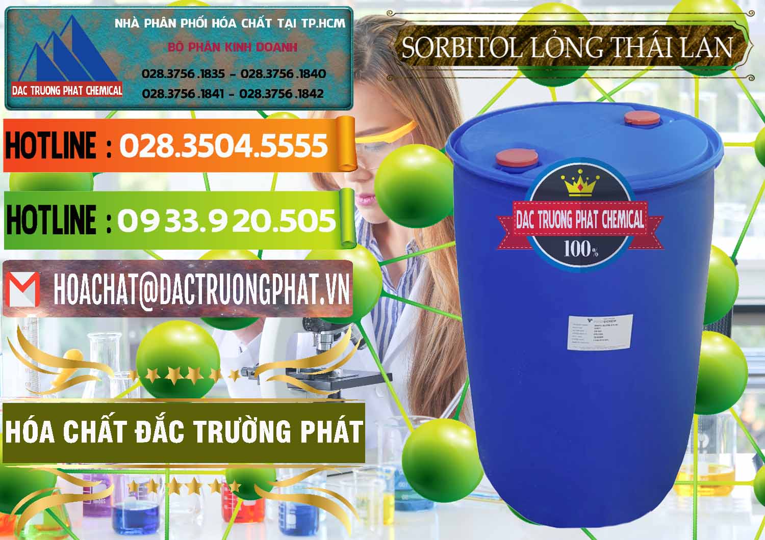 Đơn vị bán - phân phối Sorbitol - C6H14O6 Lỏng 70% Food Grade Thái Lan Thailand - 0341 - Nơi chuyên phân phối & kinh doanh hóa chất tại TP.HCM - cungcaphoachat.com.vn