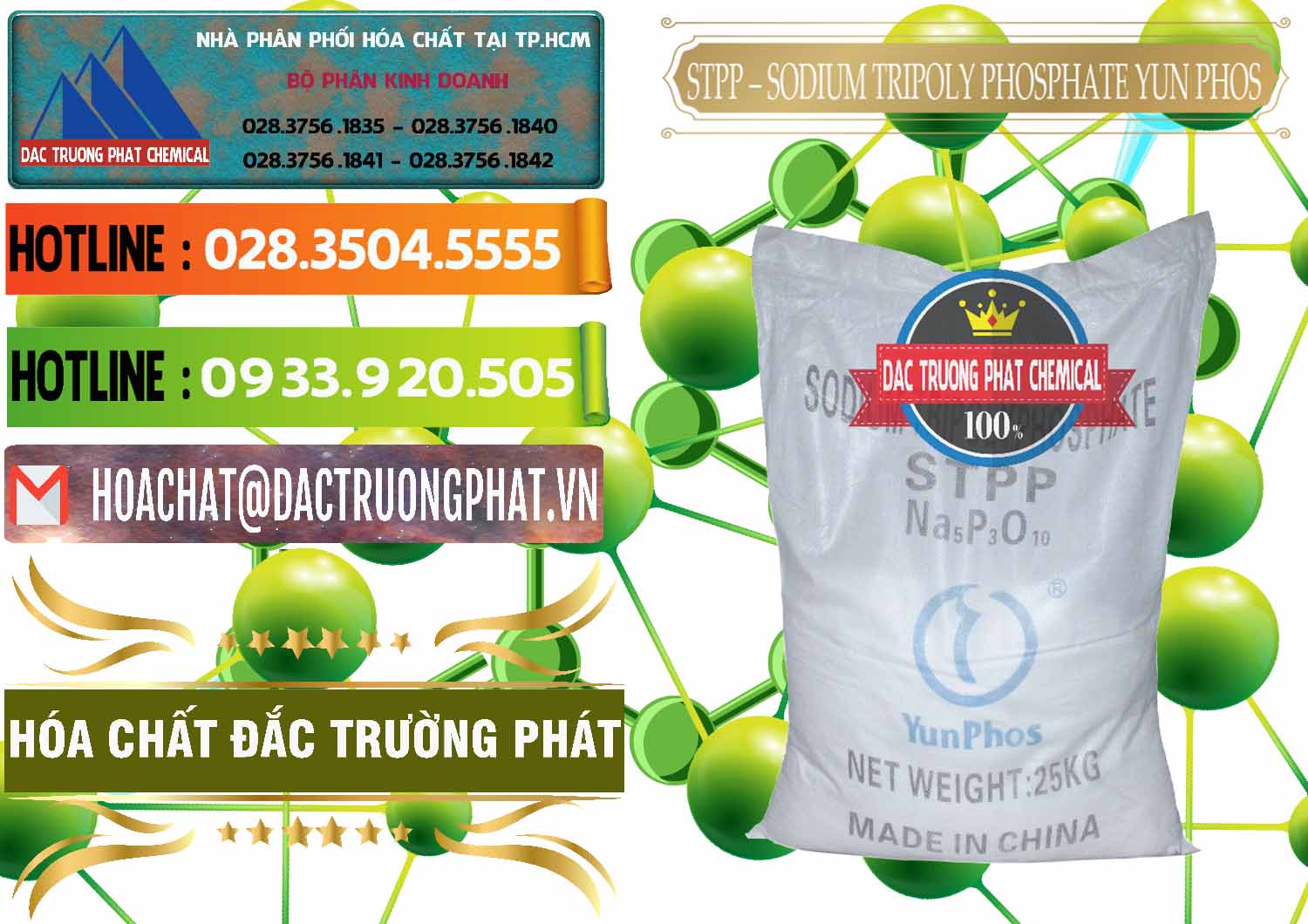 Nơi chuyên nhập khẩu ( bán ) Sodium Tripoly Phosphate - STPP Yun Phos Trung Quốc China - 0153 - Nơi cung cấp ( bán ) hóa chất tại TP.HCM - cungcaphoachat.com.vn