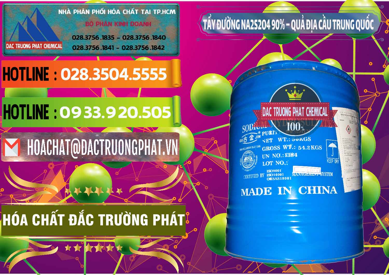Nơi phân phối _ bán Tẩy Đường - NA2S2O4 Logo Quả Địa Cầu Trung Quốc China - 0159 - Cty phân phối ( bán ) hóa chất tại TP.HCM - cungcaphoachat.com.vn
