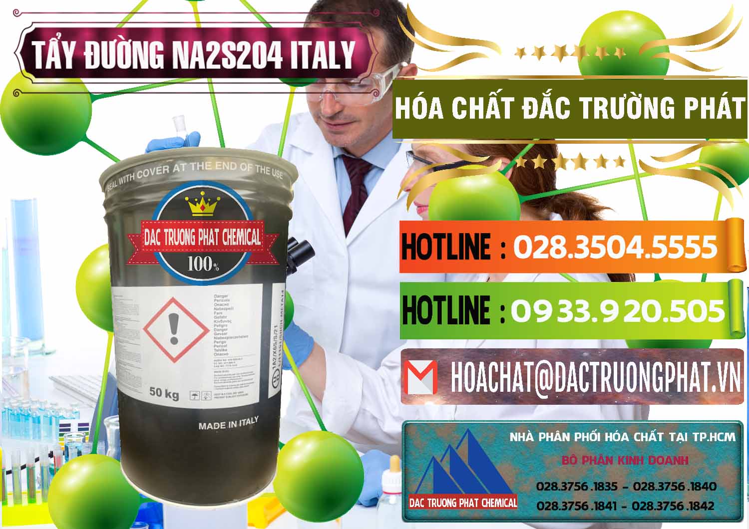 Nơi bán & cung ứng Tẩy Đường - NA2S2O4 Ý Italy - 0422 - Đơn vị chuyên cung ứng và phân phối hóa chất tại TP.HCM - cungcaphoachat.com.vn
