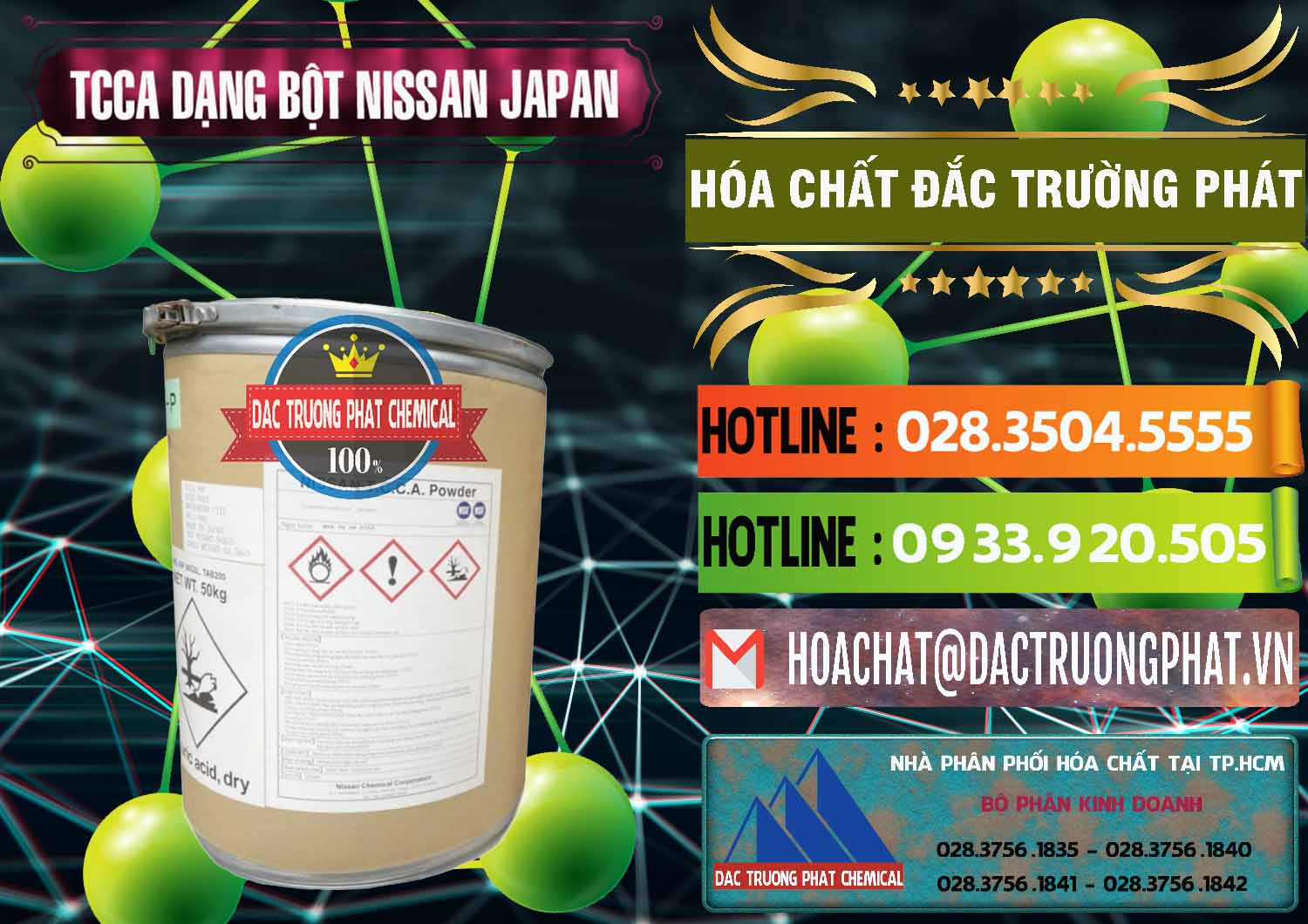 Nơi bán ( cung cấp ) TCCA - Acid Trichloroisocyanuric 90% Dạng Bột Nissan Nhật Bản Japan - 0375 - Nơi phân phối & cung cấp hóa chất tại TP.HCM - cungcaphoachat.com.vn