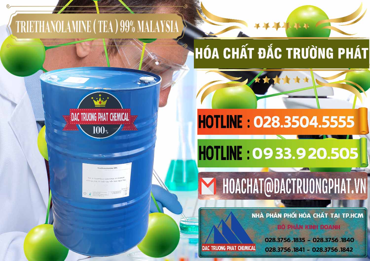 Nơi chuyên cung cấp & bán TEA - Triethanolamine 99% Mã Lai Malaysia - 0323 - Đơn vị chuyên cung cấp - bán hóa chất tại TP.HCM - cungcaphoachat.com.vn