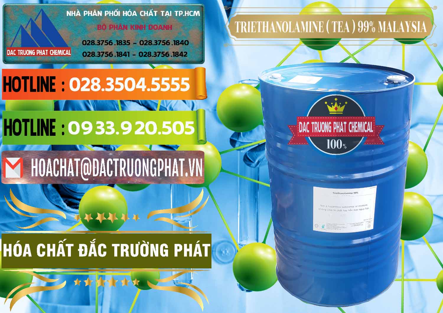 Đơn vị cung cấp và bán TEA - Triethanolamine 99% Mã Lai Malaysia - 0323 - Cty cung cấp ( kinh doanh ) hóa chất tại TP.HCM - cungcaphoachat.com.vn