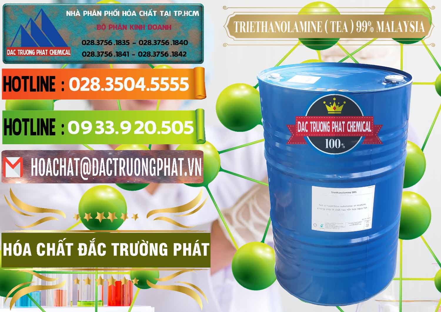 Chuyên phân phối - bán TEA - Triethanolamine 99% Mã Lai Malaysia - 0323 - Cty chuyên phân phối ( bán ) hóa chất tại TP.HCM - cungcaphoachat.com.vn