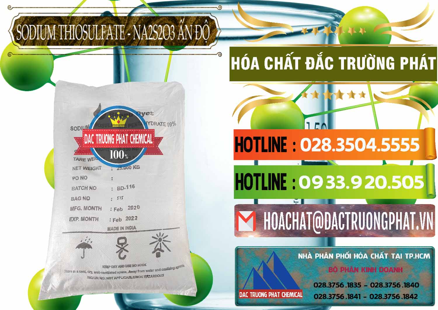Nơi bán Sodium Thiosulfate - NA2S2O3 Ấn Độ India Bhanu Dyes - 0202 - Chuyên cung cấp ( nhập khẩu ) hóa chất tại TP.HCM - cungcaphoachat.com.vn