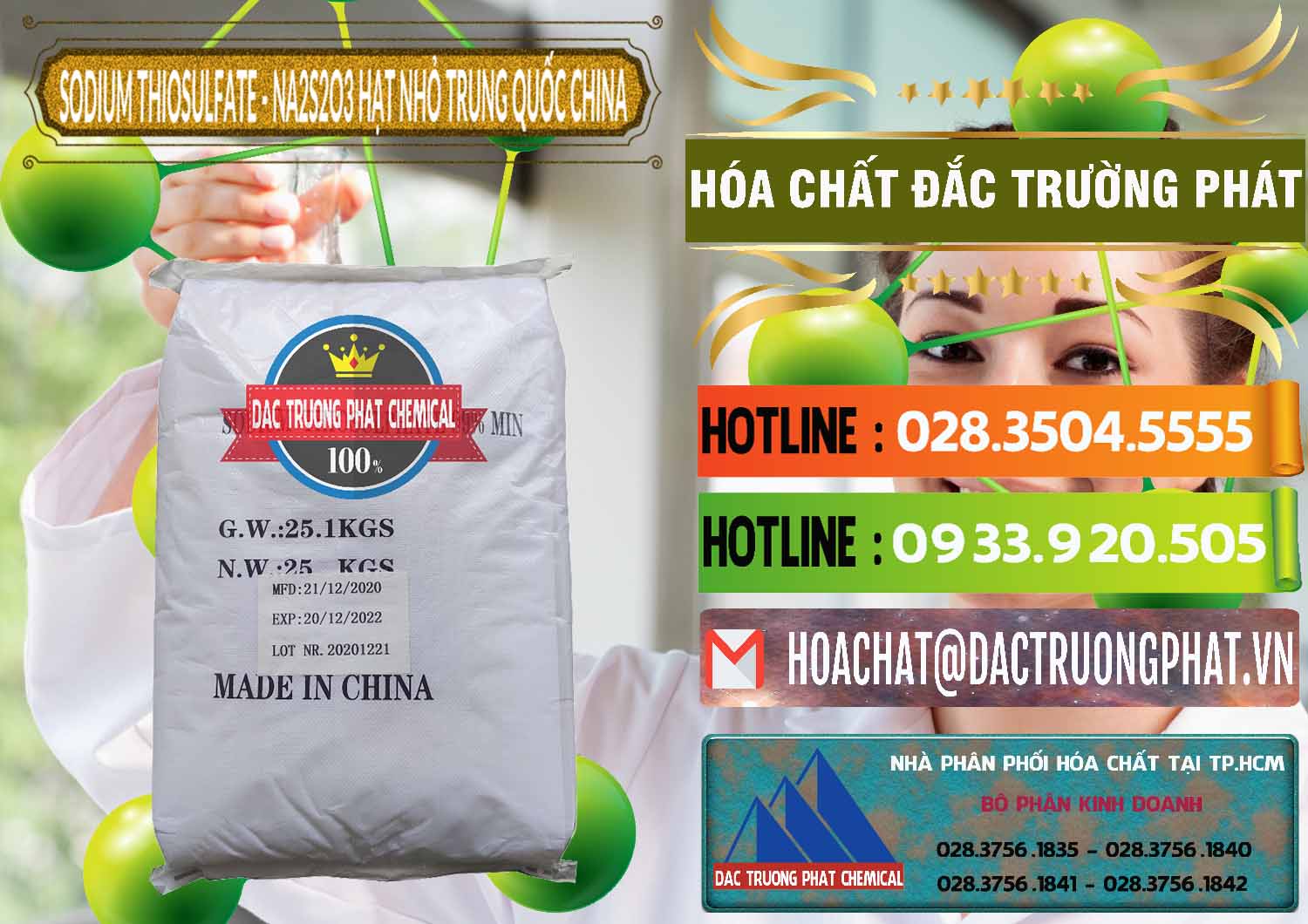 Nơi bán _ cung cấp Sodium Thiosulfate - NA2S2O3 Hạt Nhỏ Trung Quốc China - 0204 - Cty chuyên cung cấp - nhập khẩu hóa chất tại TP.HCM - cungcaphoachat.com.vn