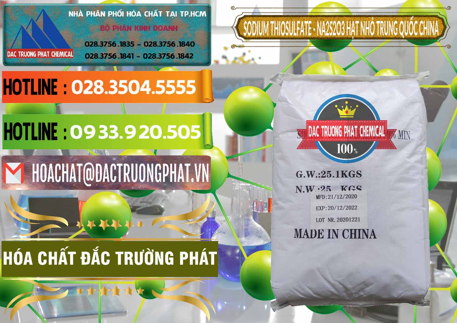 Cty cung cấp & bán Sodium Thiosulfate - NA2S2O3 Hạt Nhỏ Trung Quốc China - 0204 - Cty cung ứng & phân phối hóa chất tại TP.HCM - cungcaphoachat.com.vn