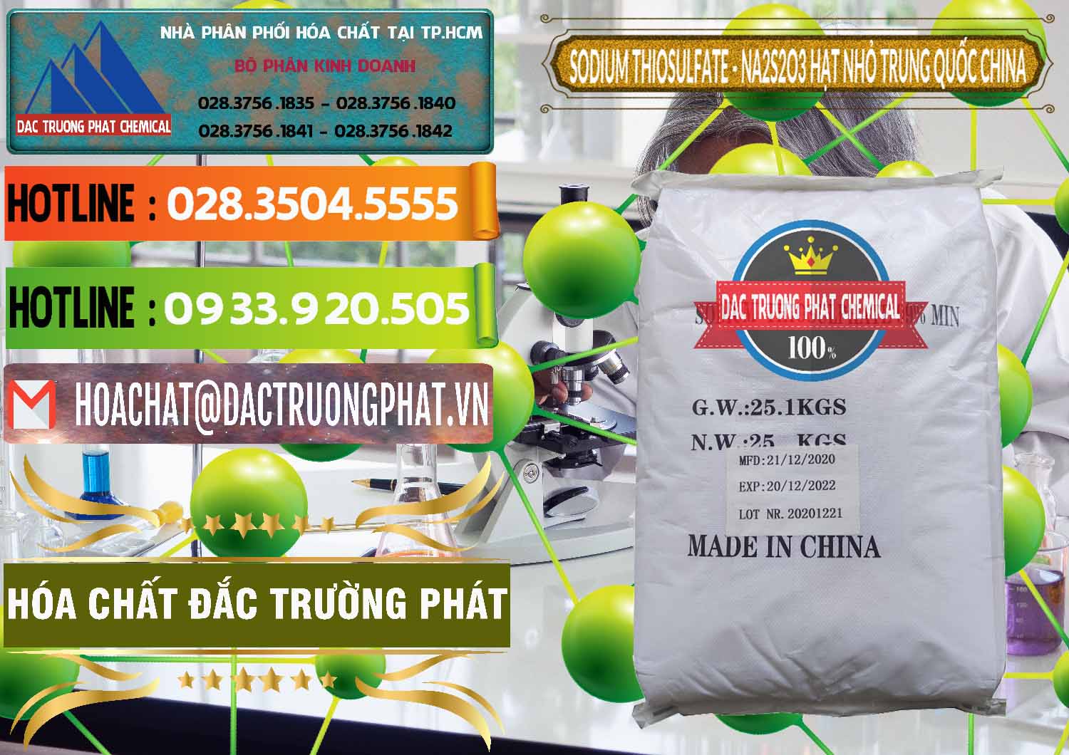 Nhà phân phối ( bán ) Sodium Thiosulfate - NA2S2O3 Hạt Nhỏ Trung Quốc China - 0204 - Đơn vị kinh doanh - phân phối hóa chất tại TP.HCM - cungcaphoachat.com.vn