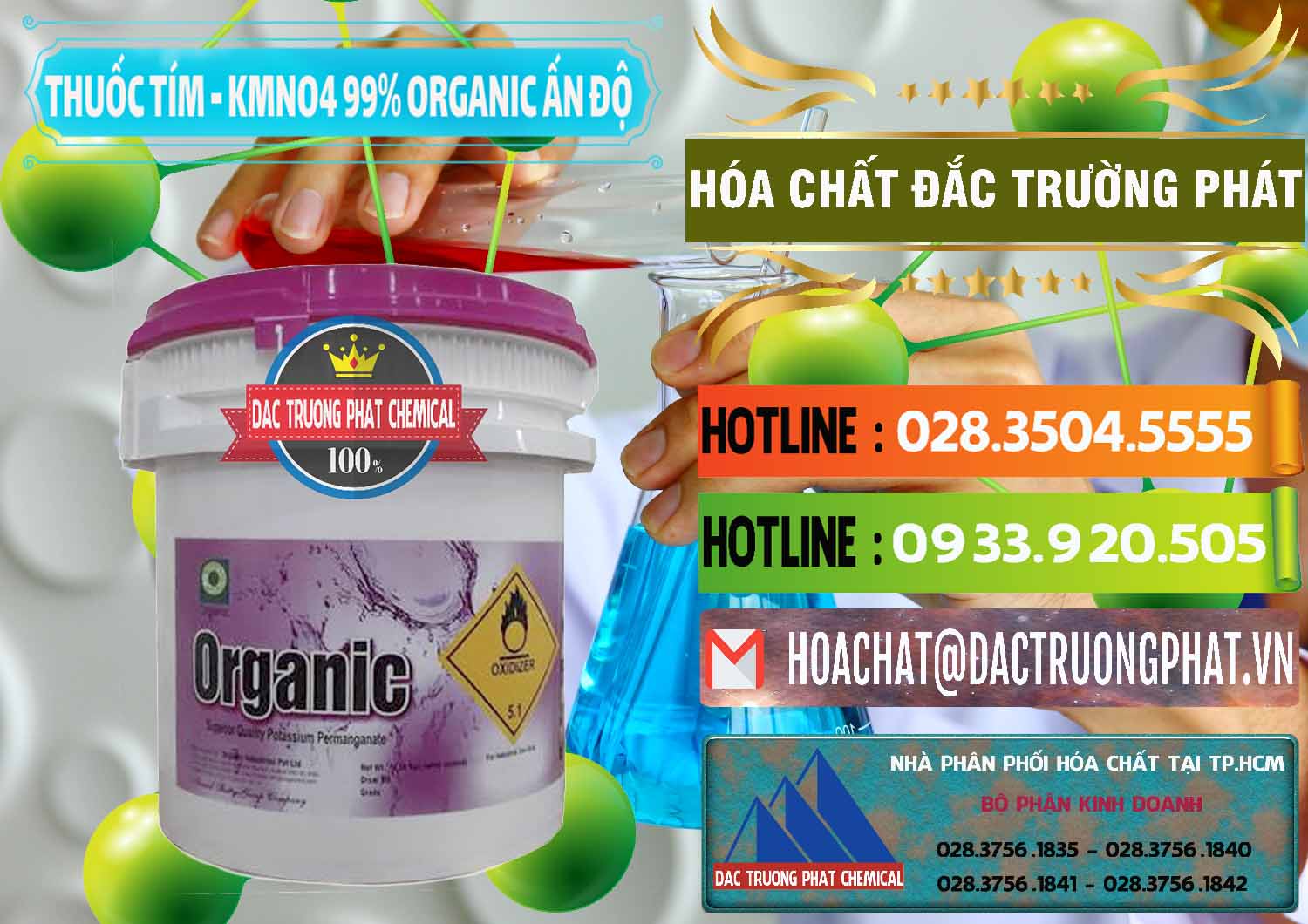 Bán & cung cấp Thuốc Tím - KMNO4 99% Organic Ấn Độ India - 0216 - Đơn vị chuyên kinh doanh & phân phối hóa chất tại TP.HCM - cungcaphoachat.com.vn