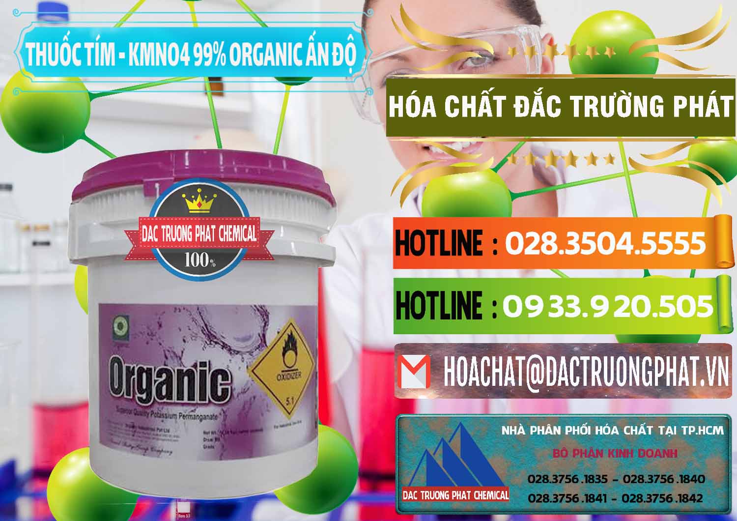Nơi phân phối ( bán ) Thuốc Tím - KMNO4 99% Organic Ấn Độ India - 0216 - Phân phối ( kinh doanh ) hóa chất tại TP.HCM - cungcaphoachat.com.vn