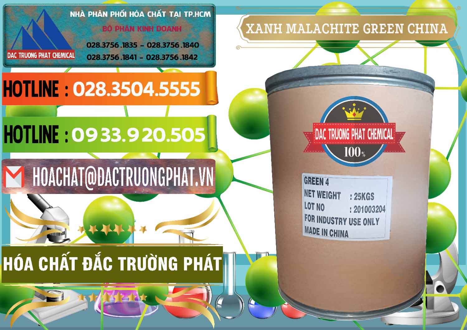 Công ty chuyên kinh doanh - bán Xanh Malachite Green Trung Quốc China - 0325 - Bán _ phân phối hóa chất tại TP.HCM - cungcaphoachat.com.vn