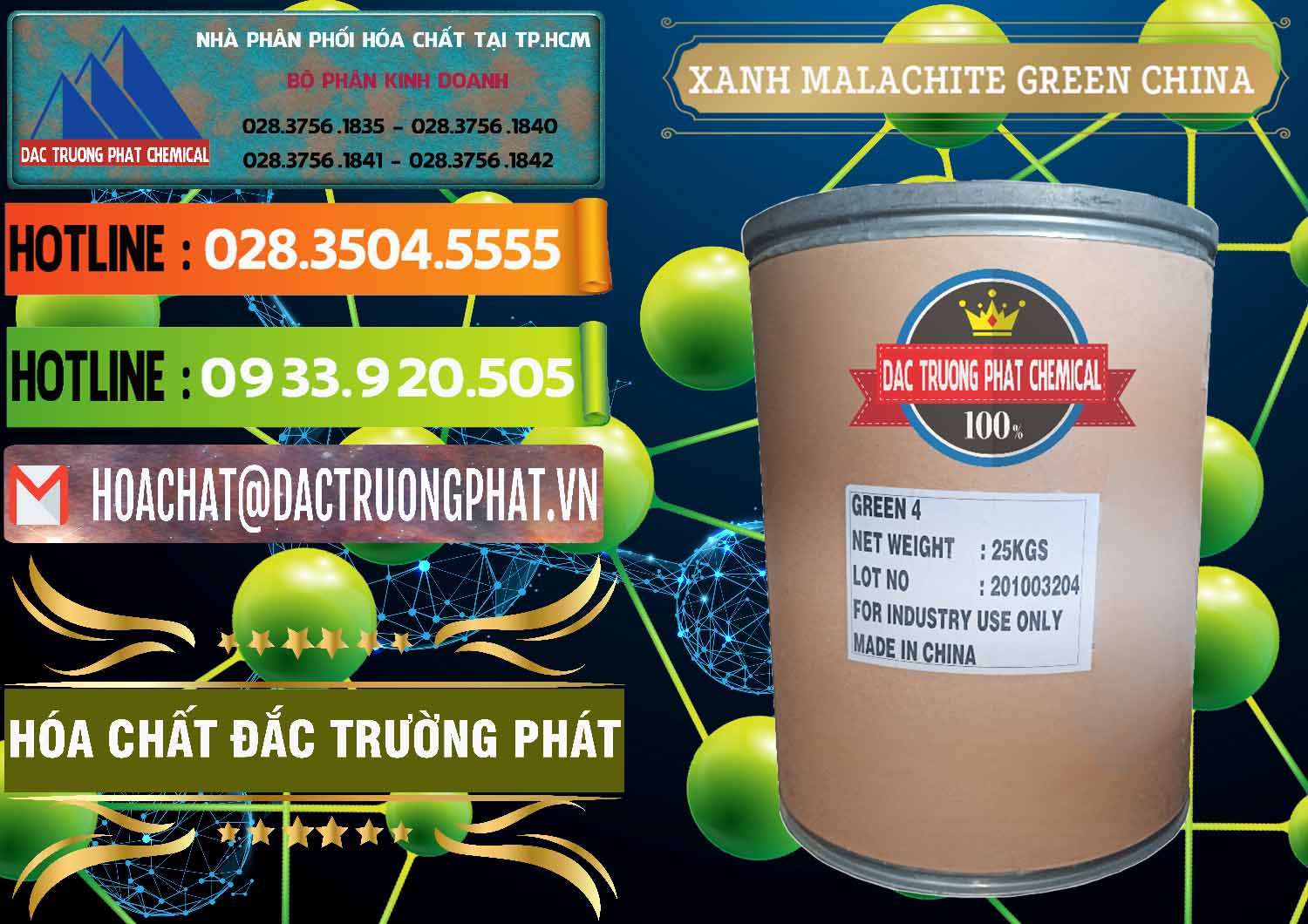 Đơn vị chuyên bán - cung cấp Xanh Malachite Green Trung Quốc China - 0325 - Phân phối & cung cấp hóa chất tại TP.HCM - cungcaphoachat.com.vn