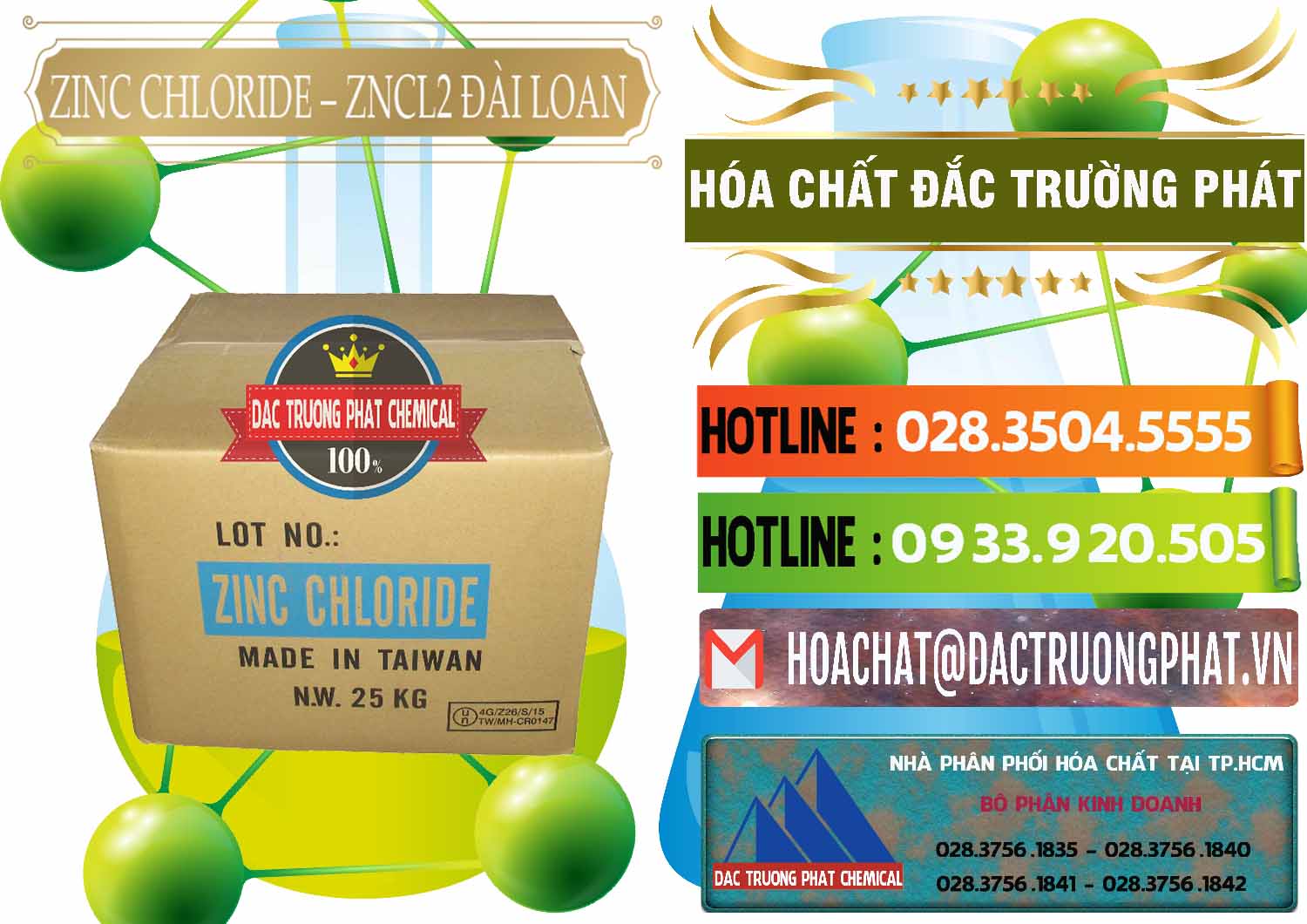 Cty bán _ cung ứng Zinc Chloride - ZNCL2 96% Đài Loan Taiwan - 0178 - Cty phân phối và bán hóa chất tại TP.HCM - cungcaphoachat.com.vn